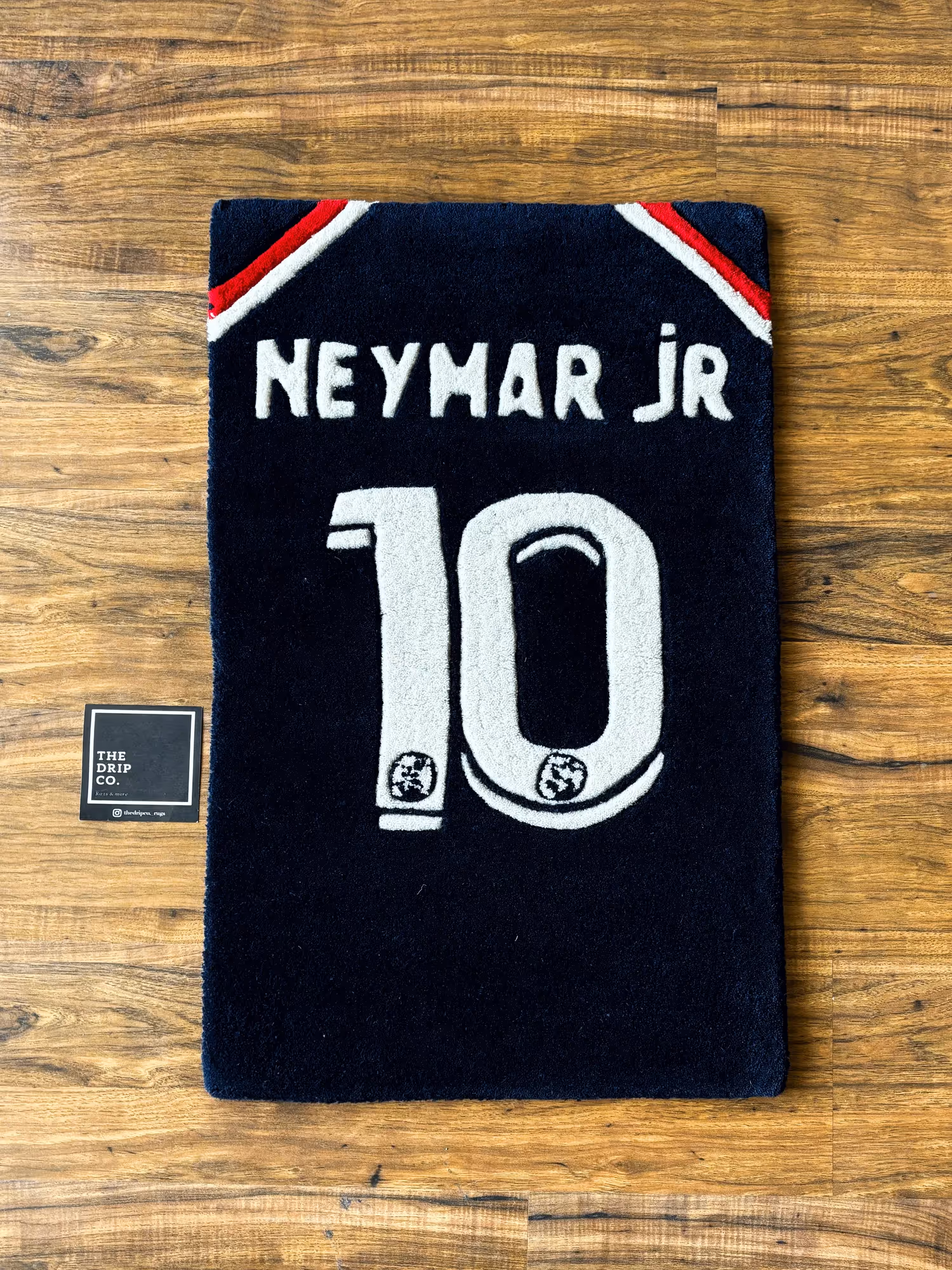 Neymar Jr PSG Jersey Hand Tufted Rug  image 1