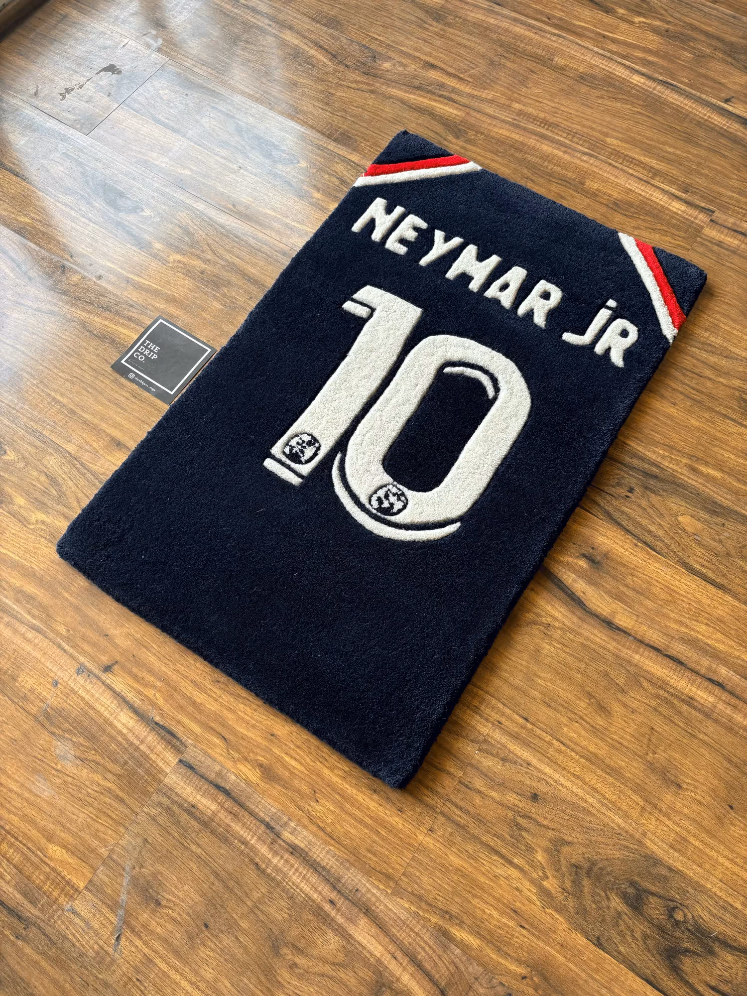 Neymar Jr PSG Jersey Hand Tufted Rug image 2