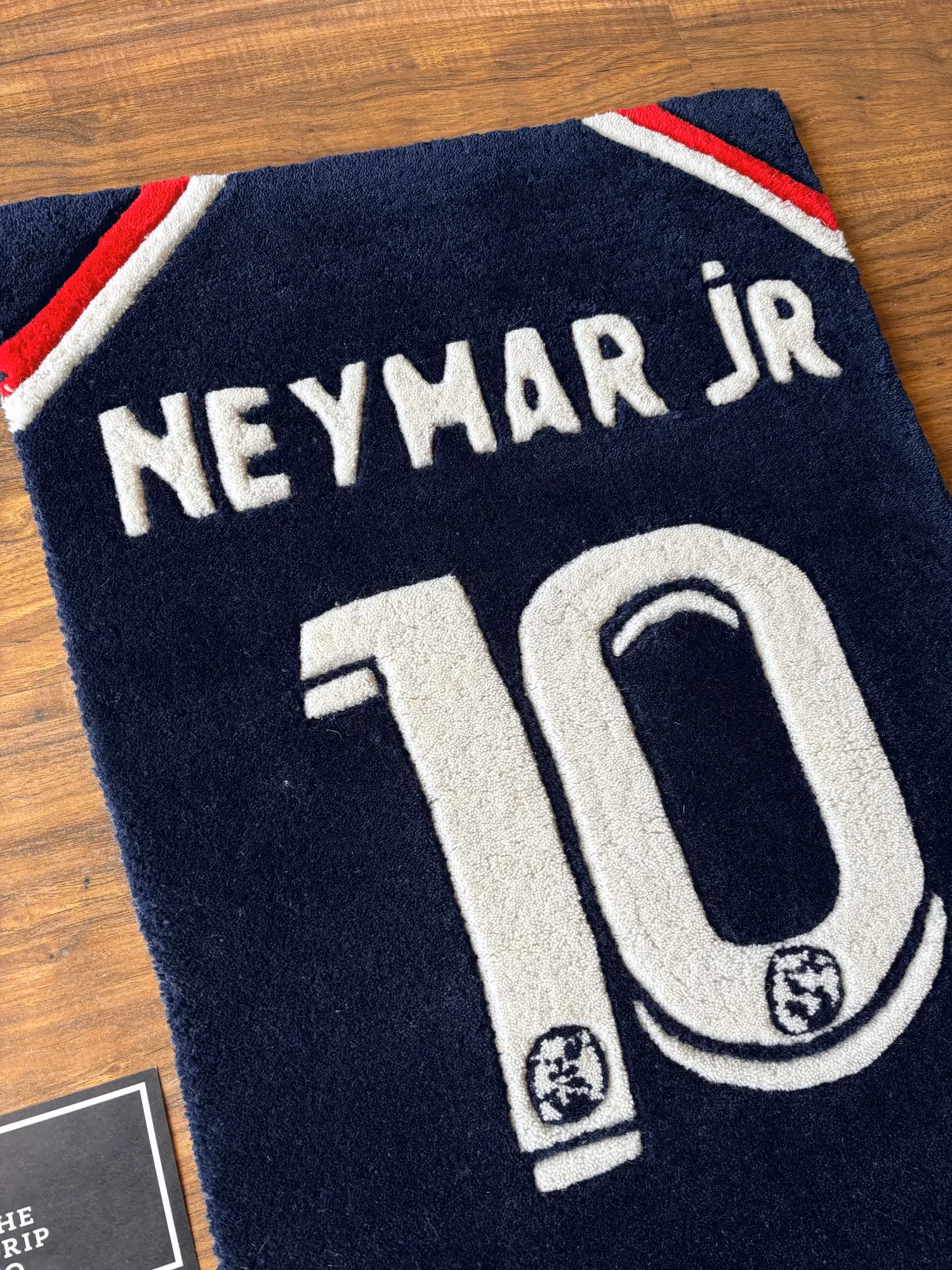 Neymar Jr PSG Jersey Hand Tufted Rug image 3