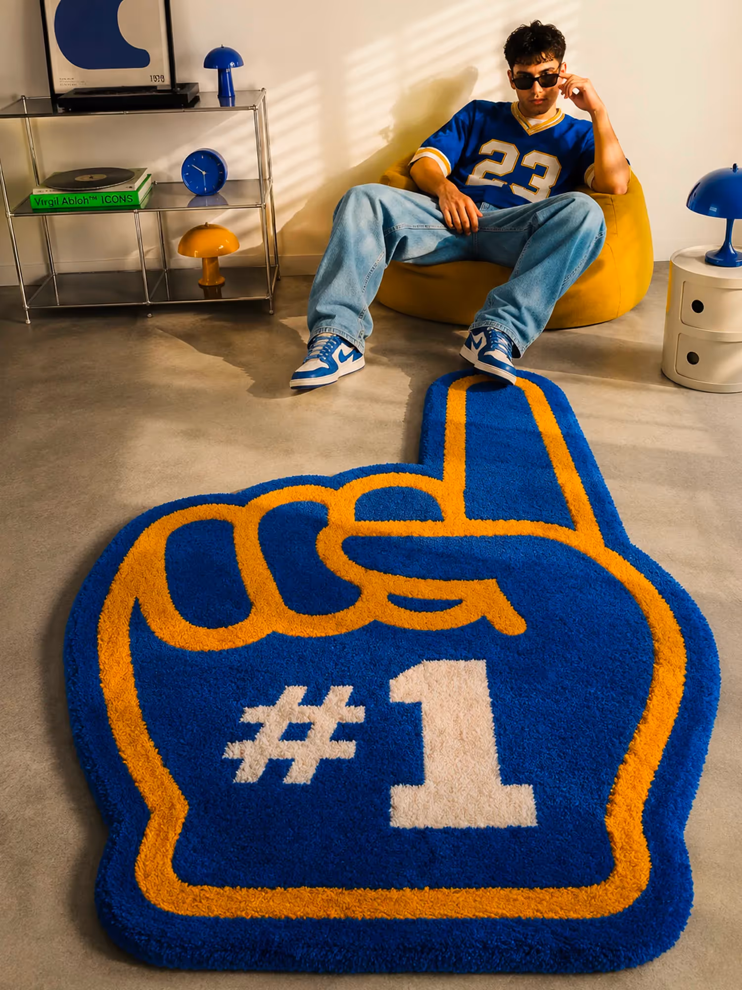 No 1 Cheerleader Hand Tufted Rug image 1