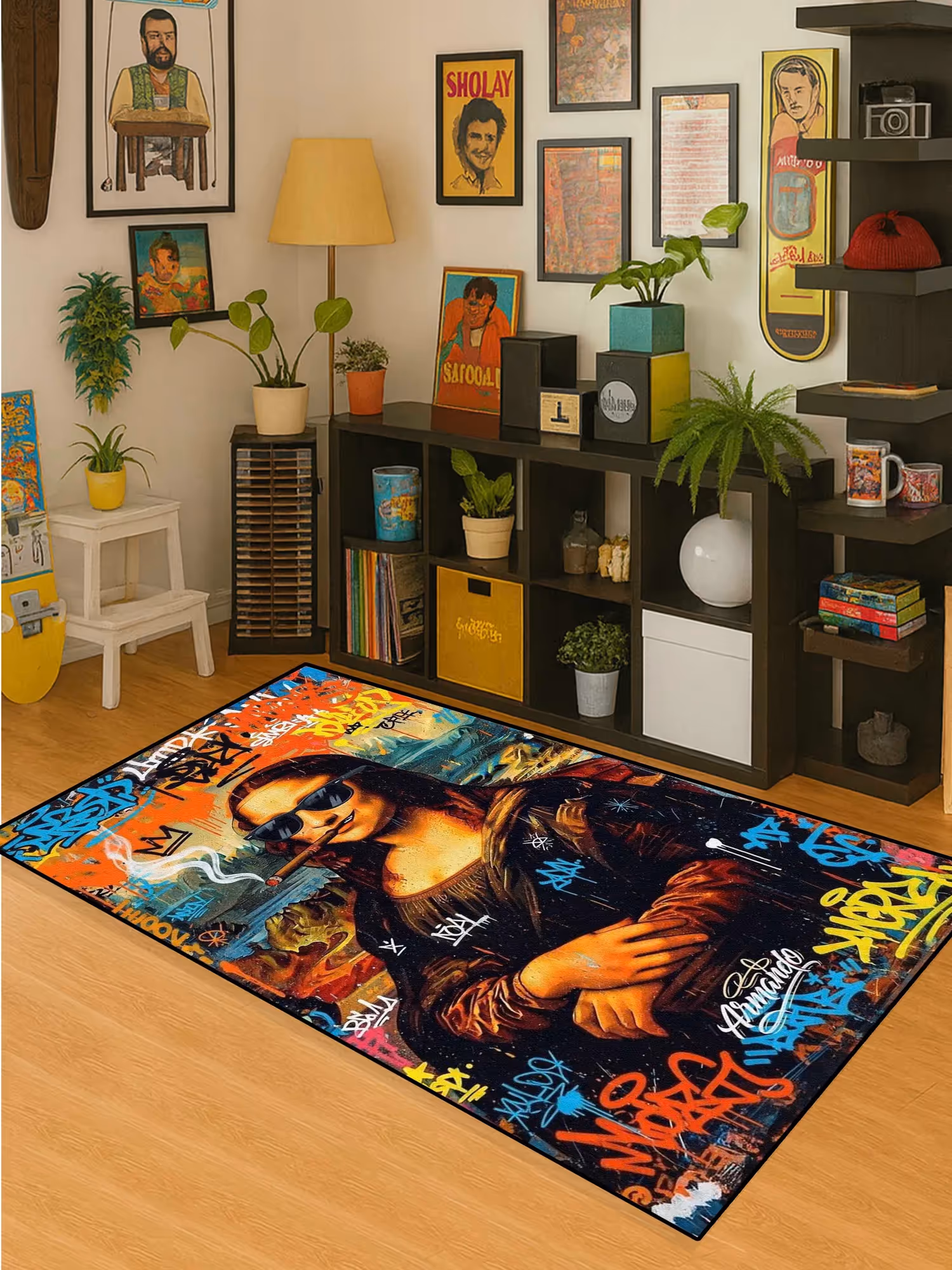 Painting Graffiti Art Washable Rug image 1