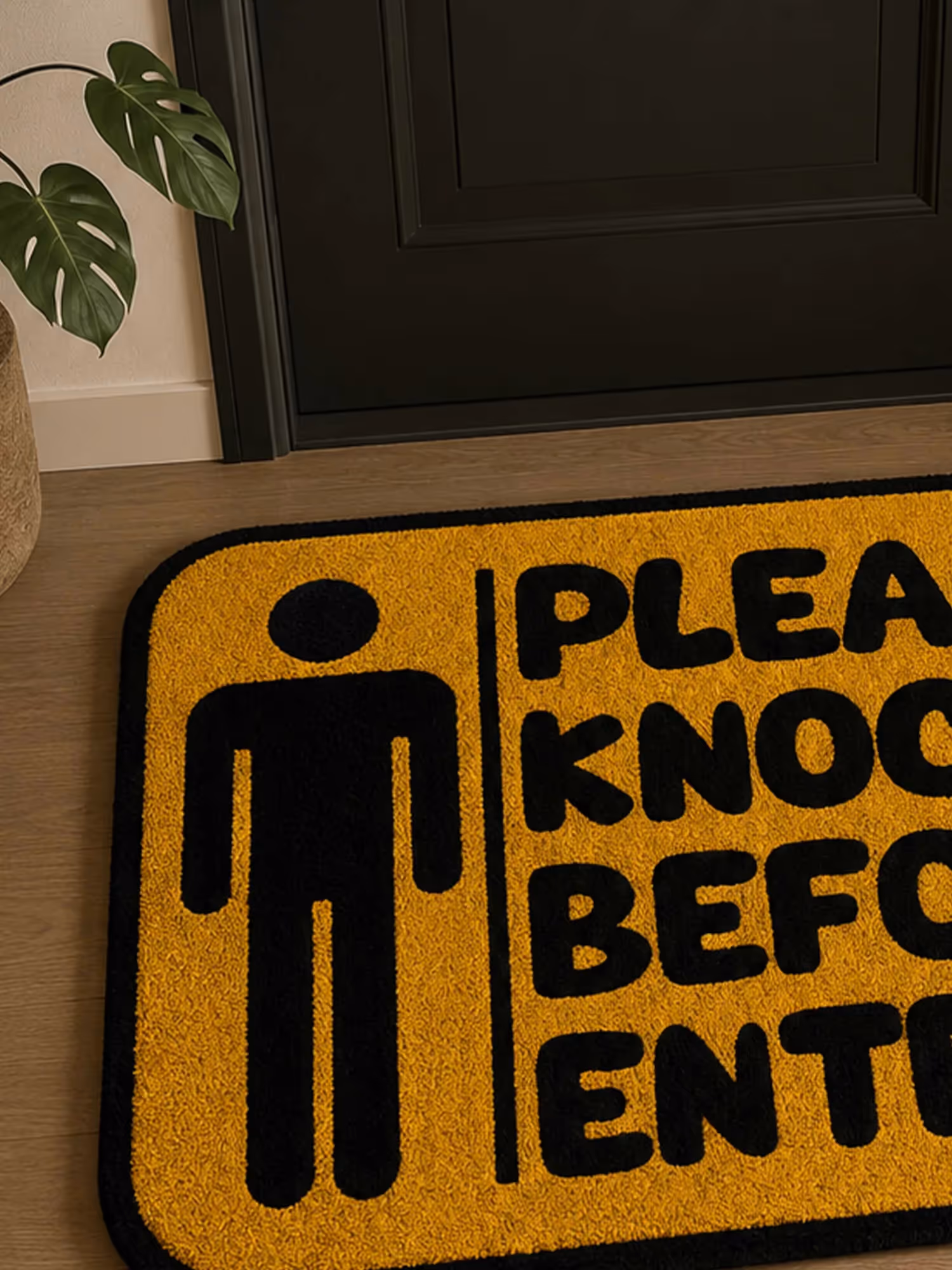 Please Knock Hand Tufted Rug  image 3