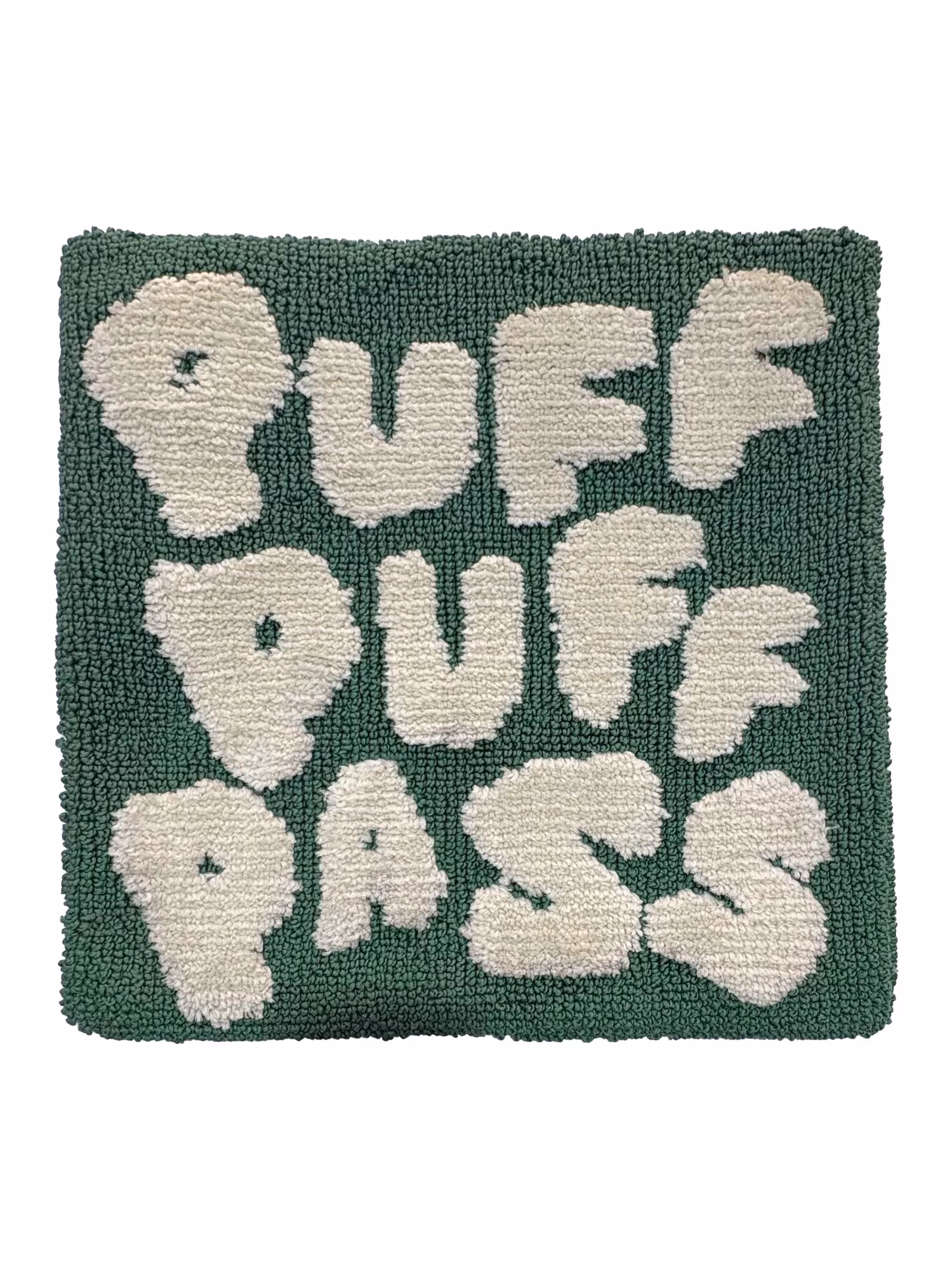 Puff Puff Pass Green Cushion Cover  image 2