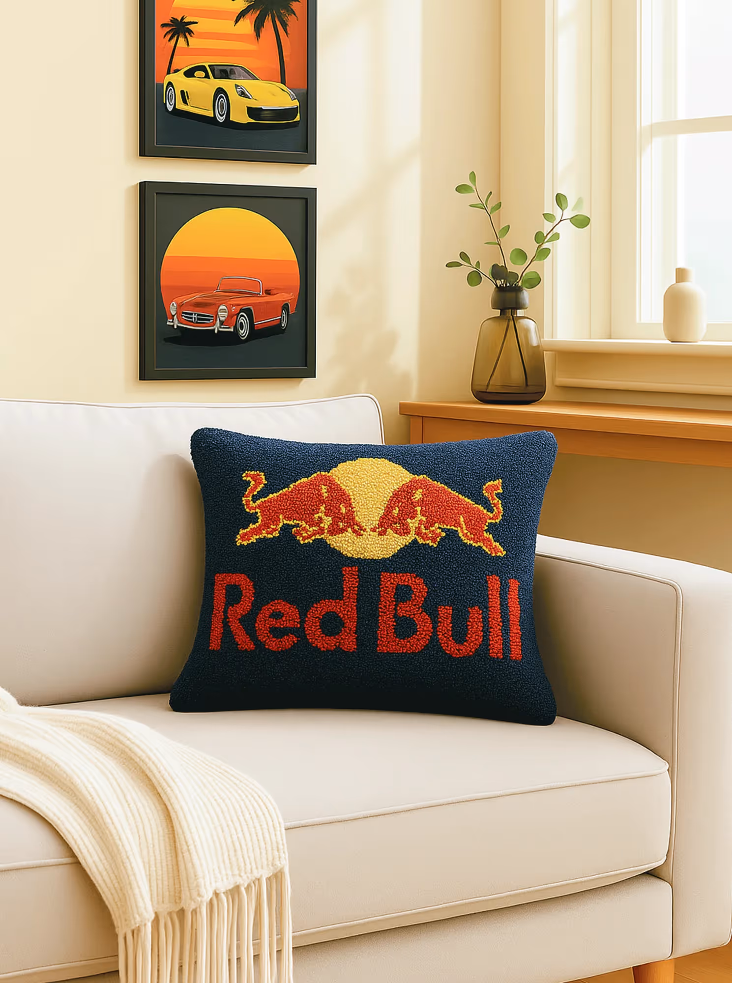 Red and Blue Cushion Cover image 1