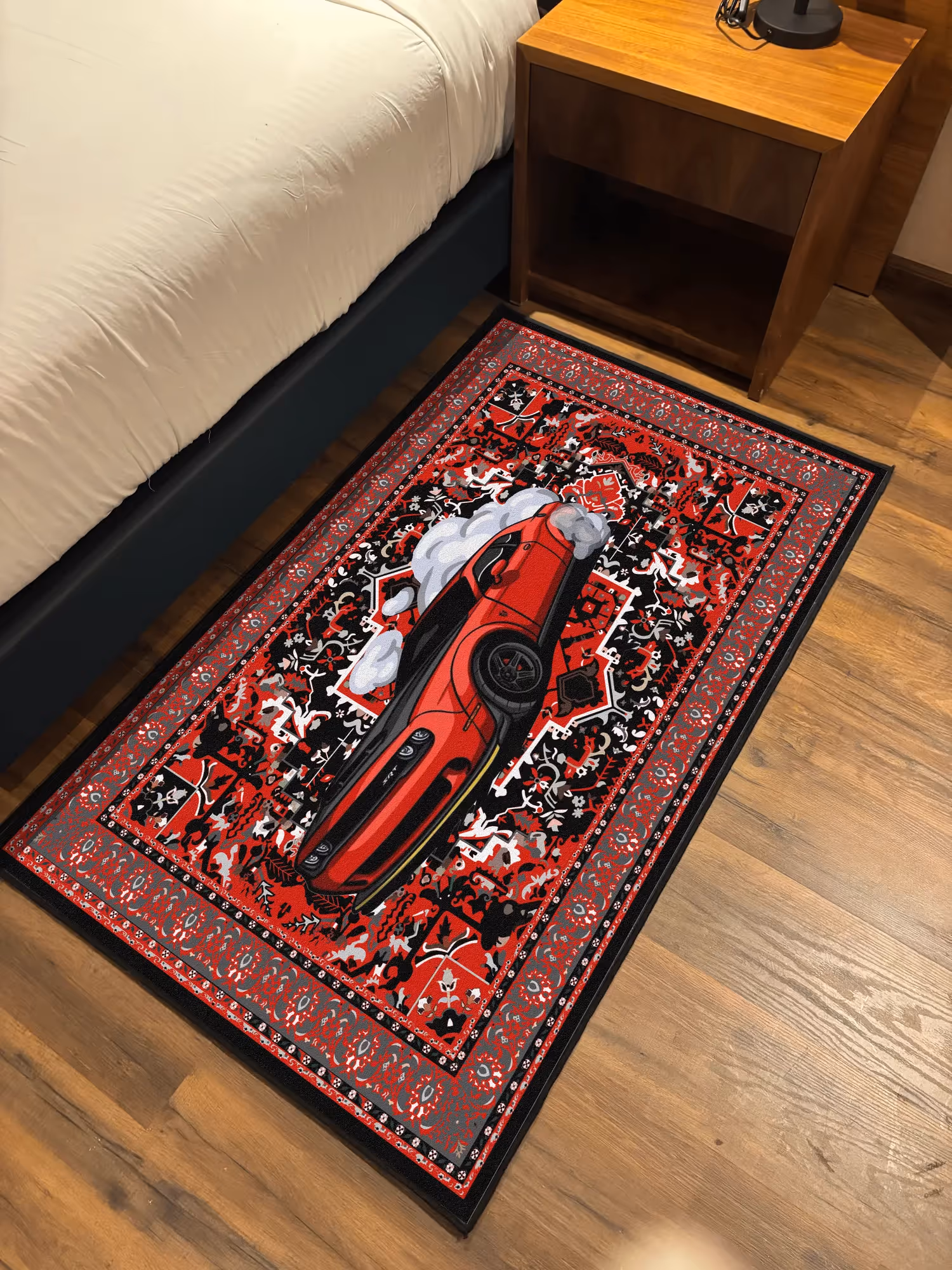 Red Challenger Traditional Design Washable Rug  image 3