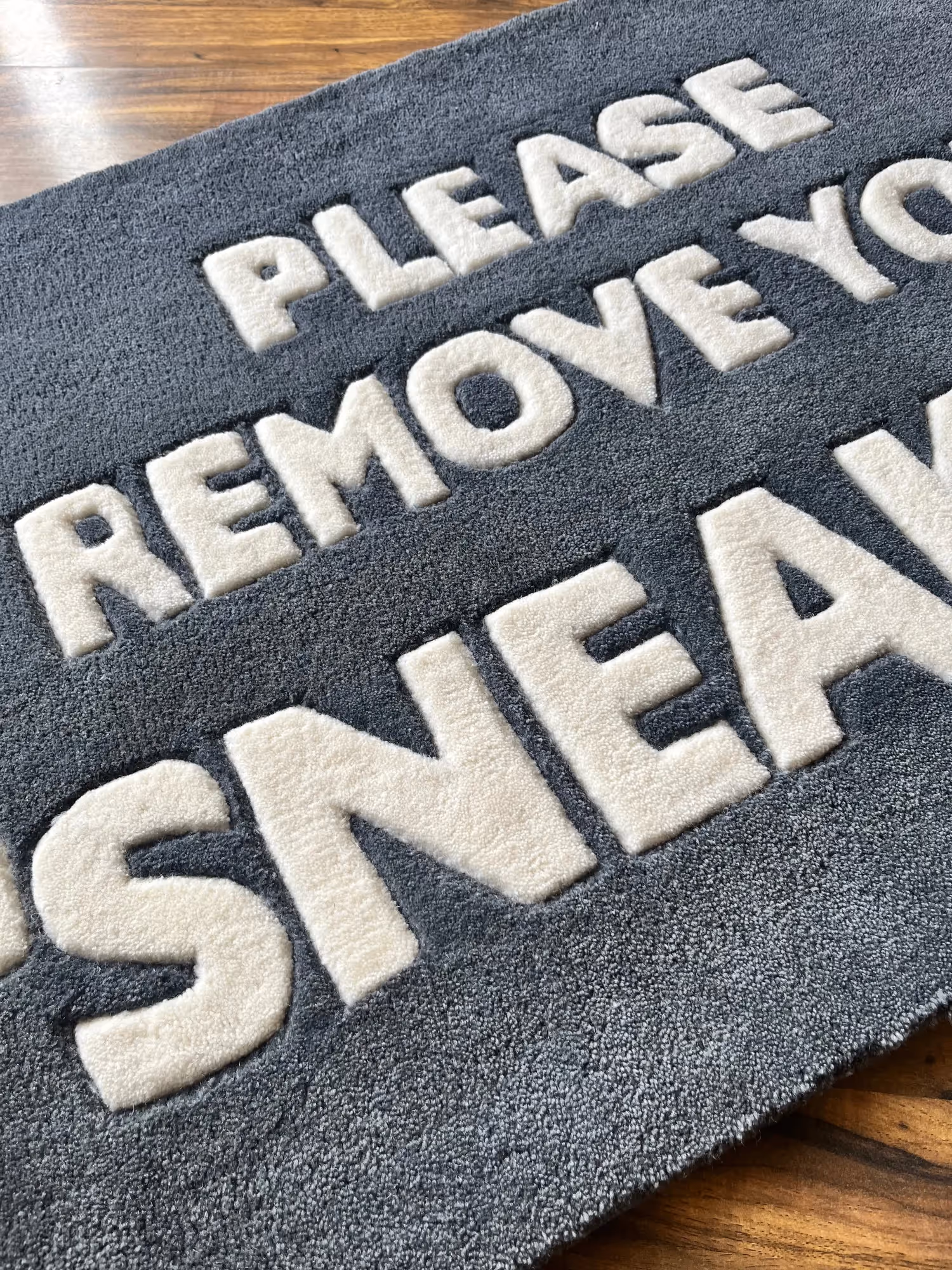 Remove Your Sneakers Hand Tufted Rug  image 3