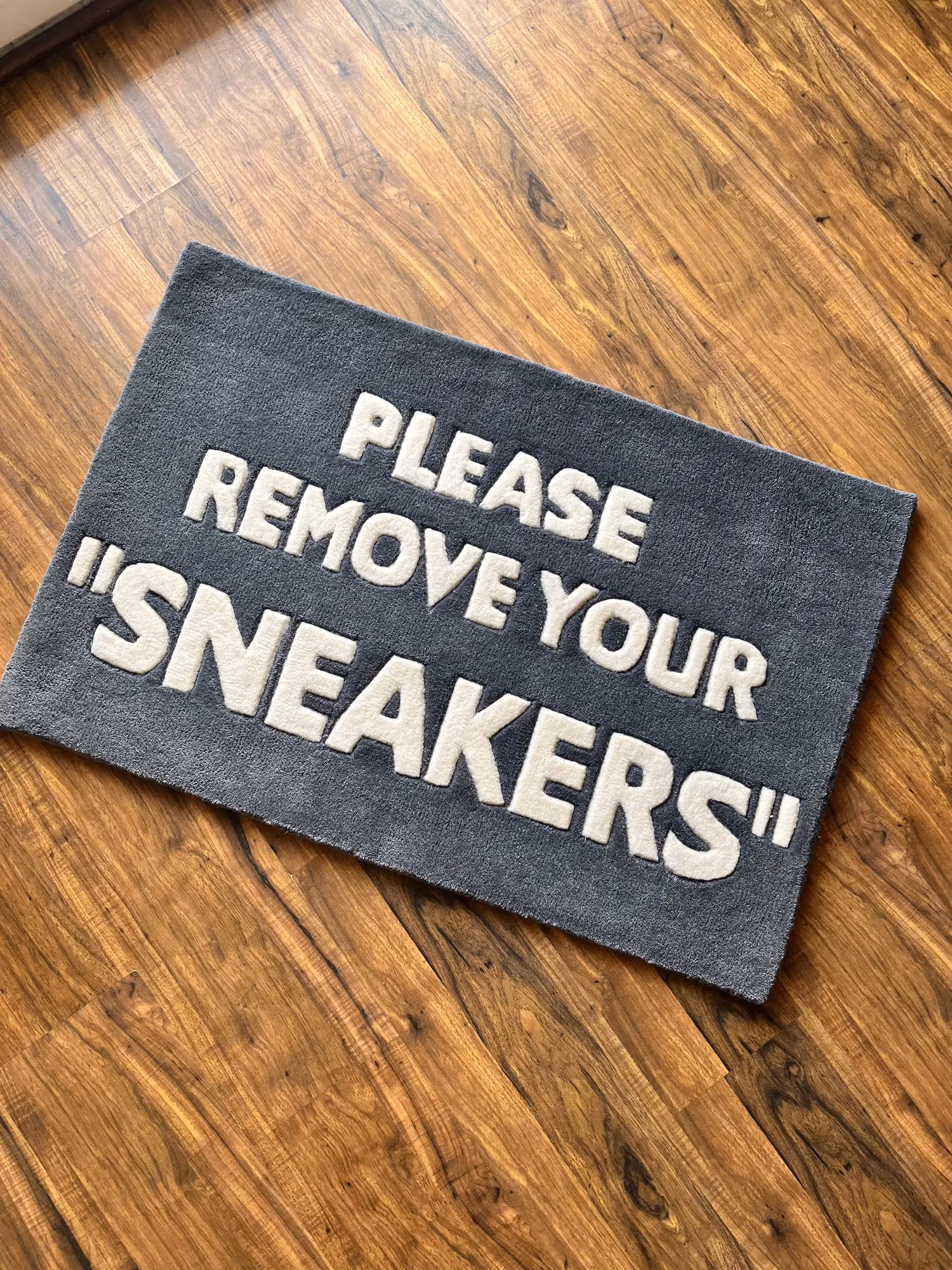 Remove Your Sneakers Hand Tufted Rug  image 5