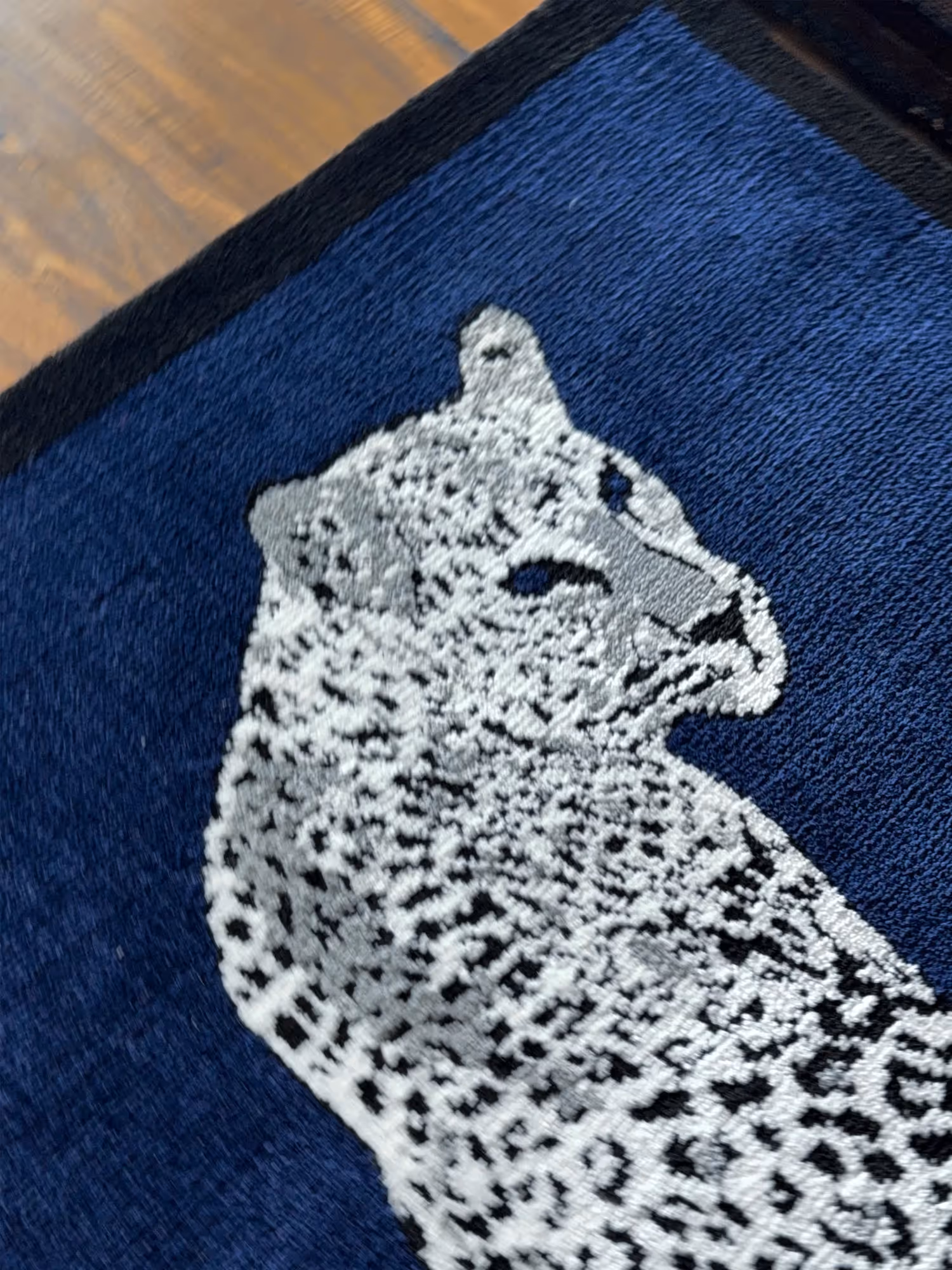Royal White Cheetah Machine Made Rug image 4