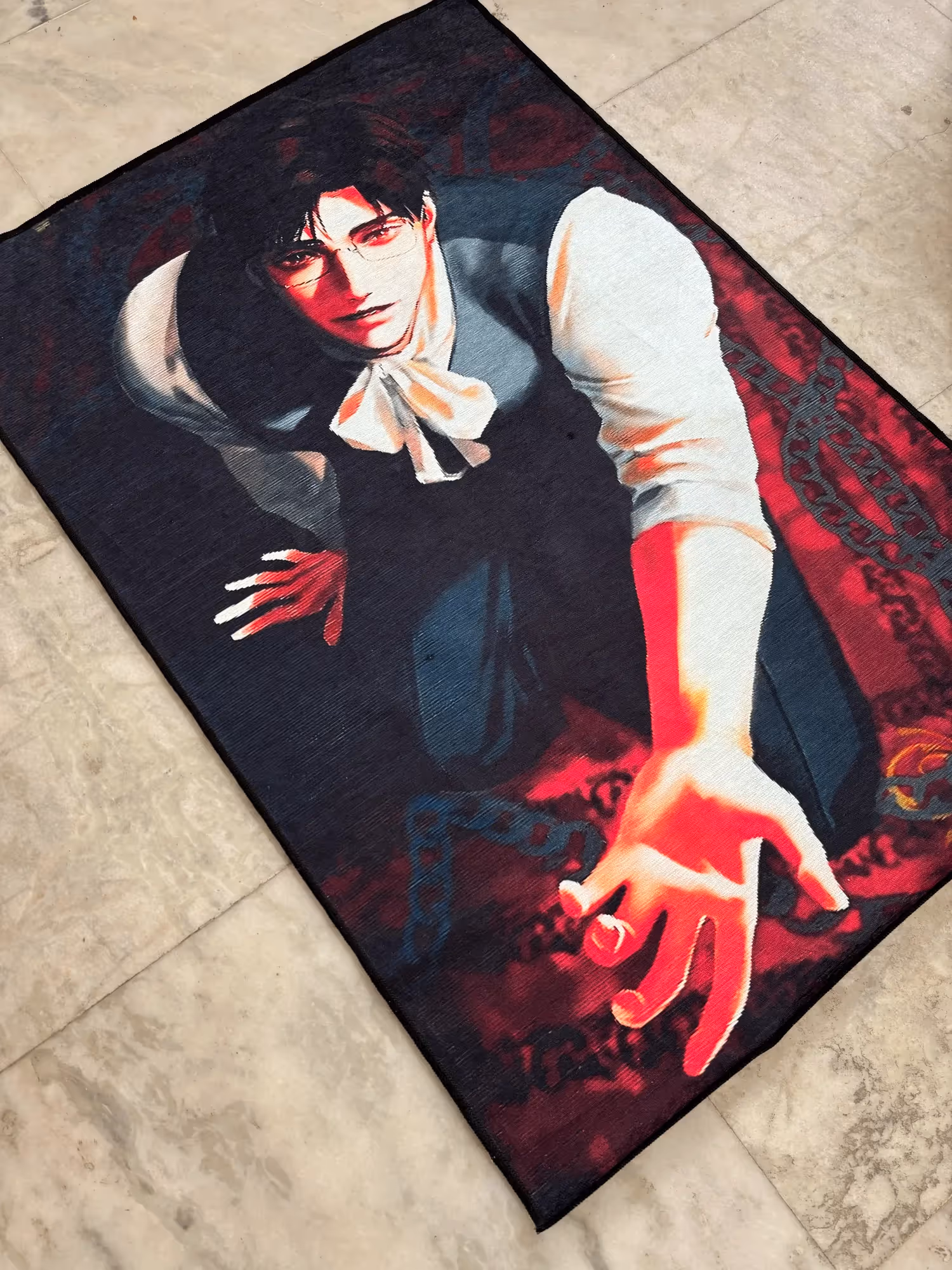 Servant Sitting Printed Rug image 1
