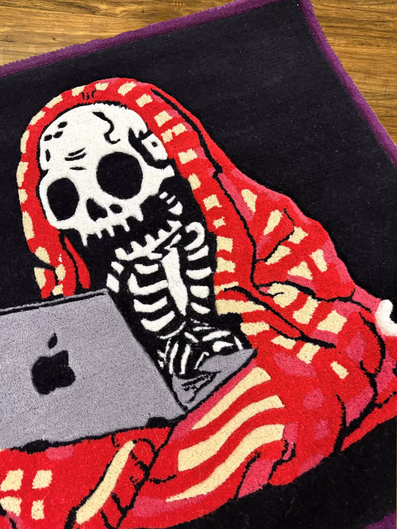 Skull Working Hand Tufted Rug  image 3