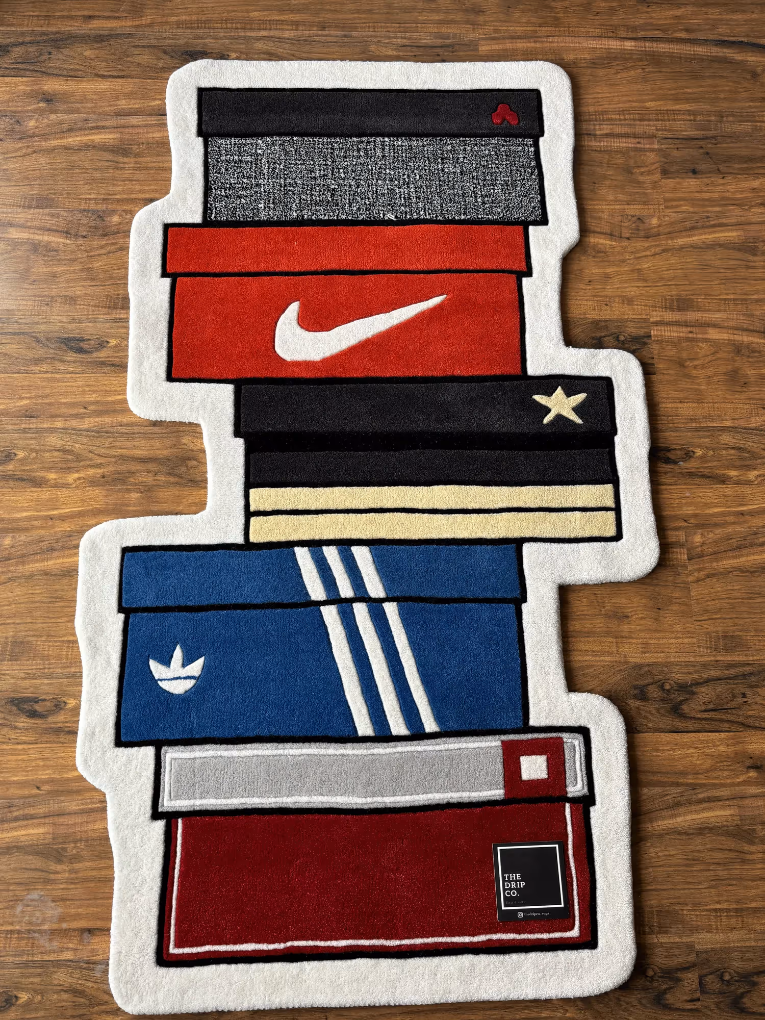 Sneakers Box Hand Tufted Rug image 1