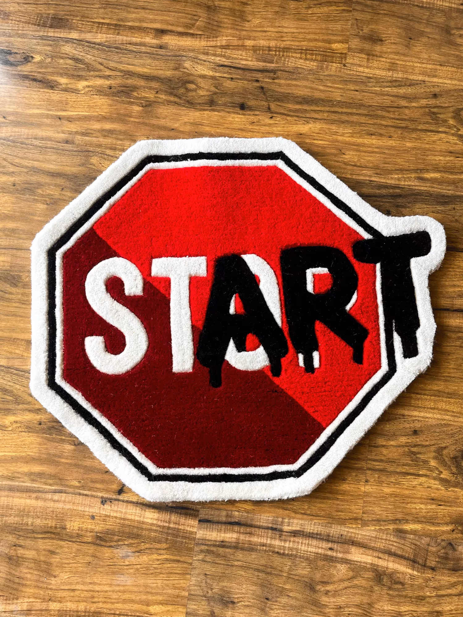 Start Stop Hand Tufted Rug  image 2
