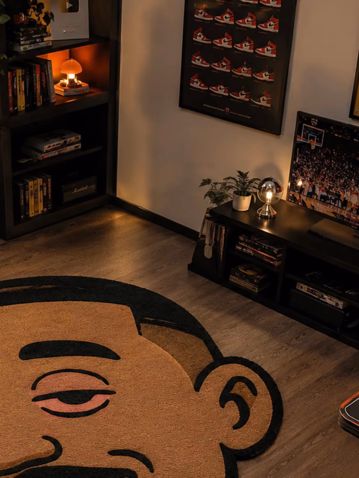Stoned Man Face Hand Tufted Rug  image 2