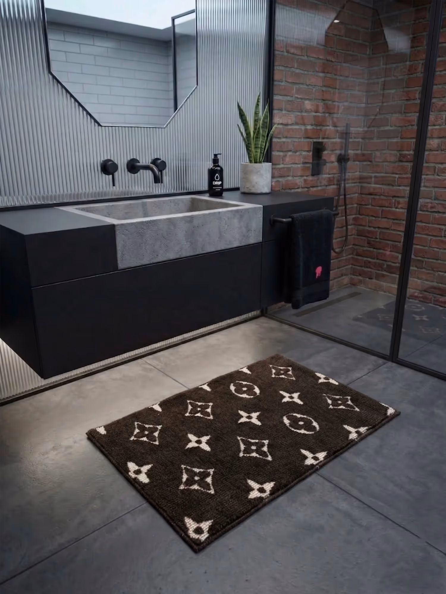 Sup Brown Bath Mat image 1