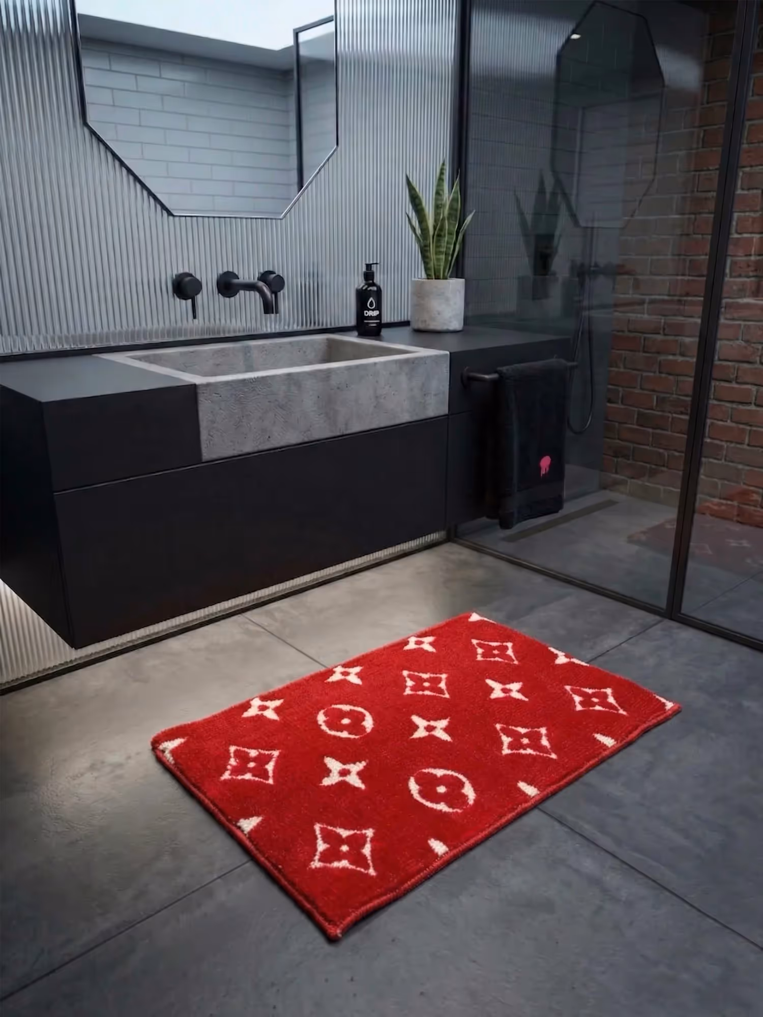 Sup Red Bath Mat image 1