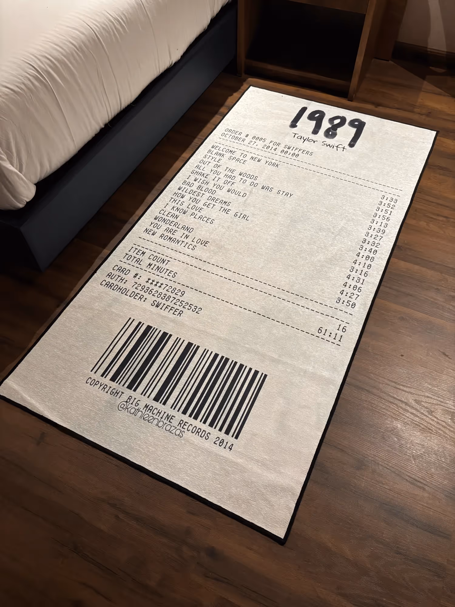 Swift Music Album Washable Rug image 2