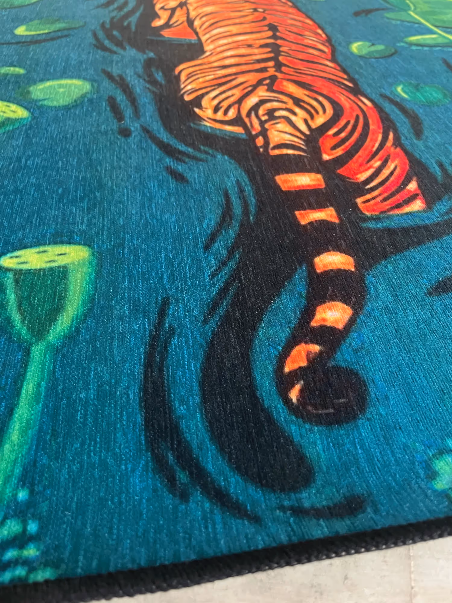 Tiger Jungle Printed Washable Rug image 3