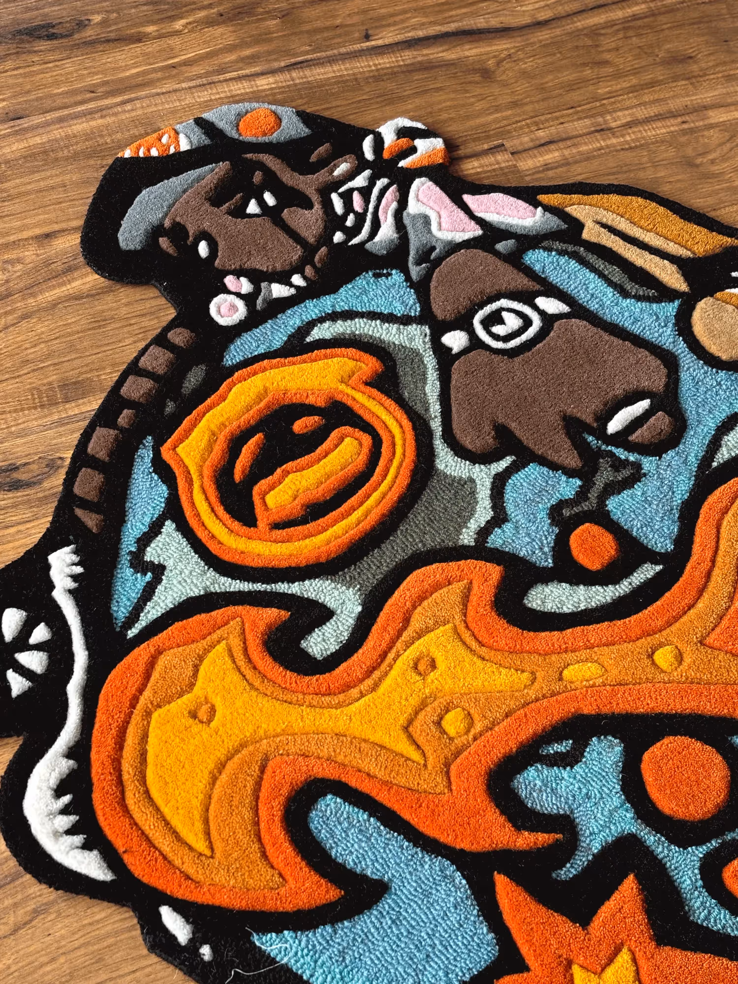 Travis World Logo Hand Tufted Rug image 2