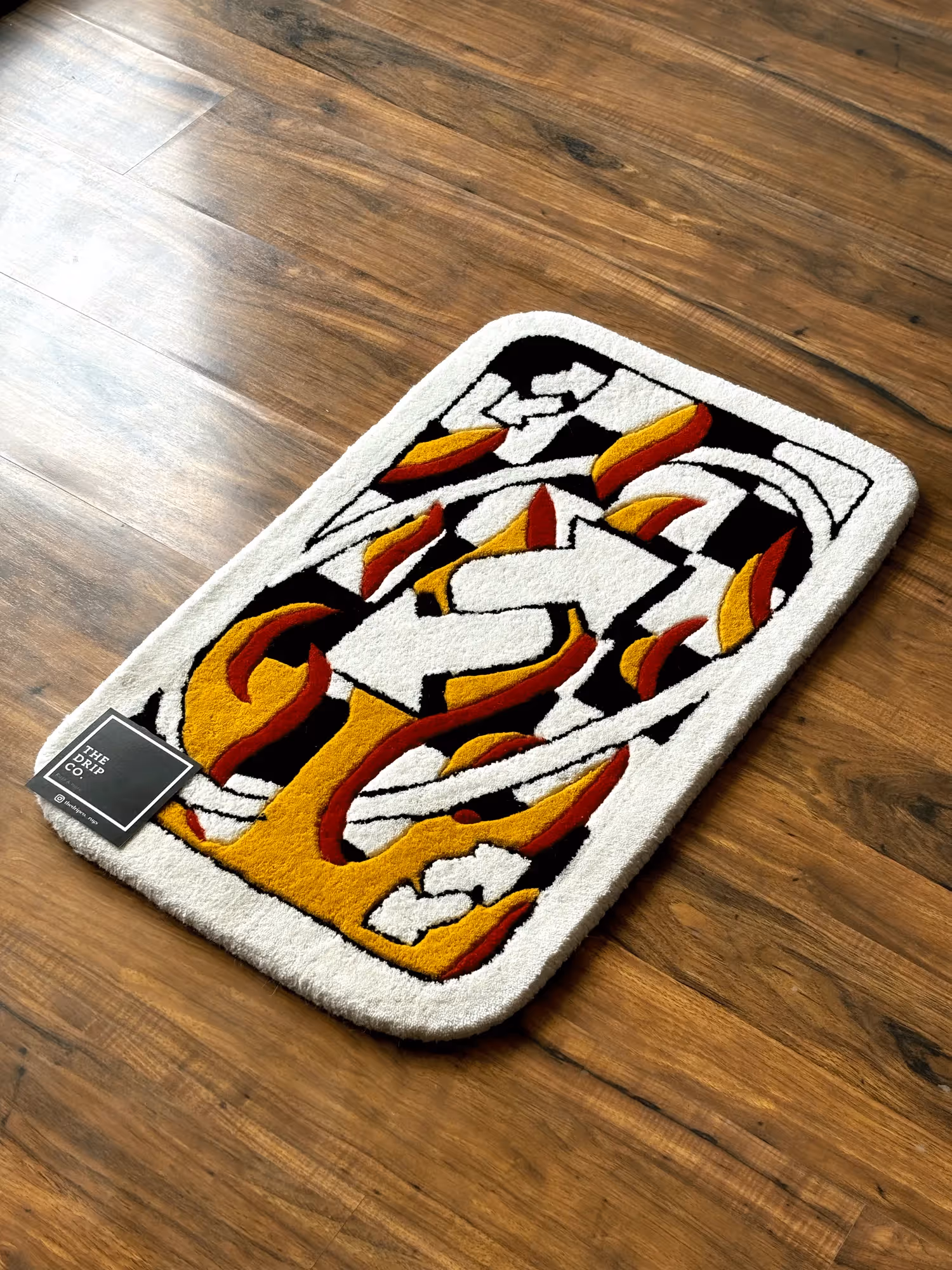 Uno Fire Card Hand Tufted Rug image 2