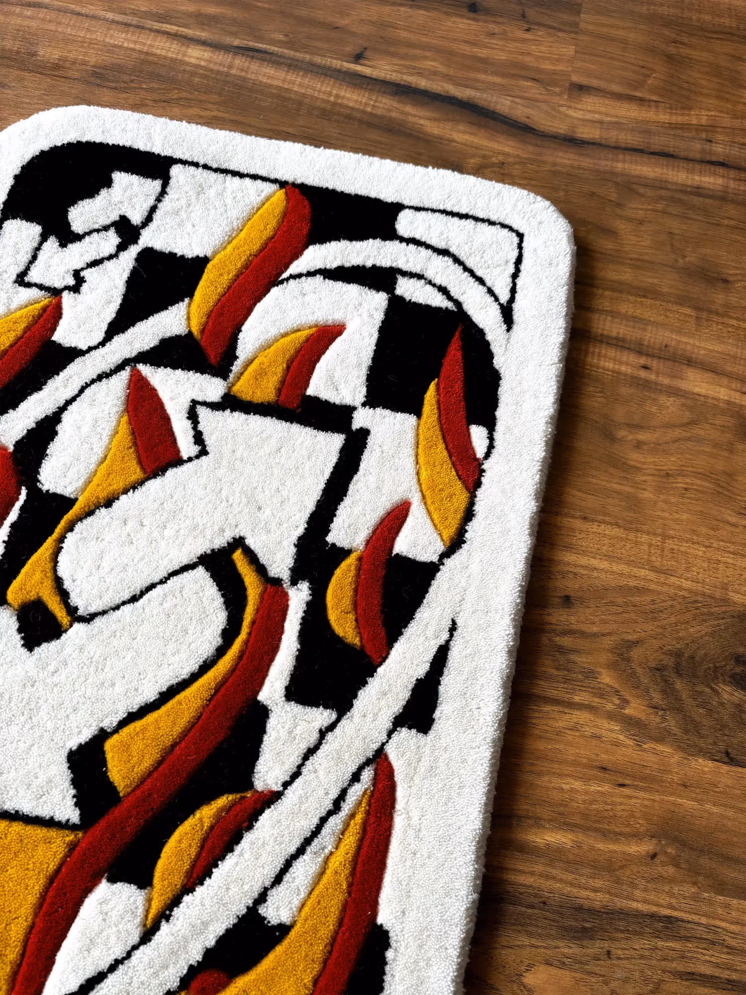 Uno Fire Card Hand Tufted Rug image 3