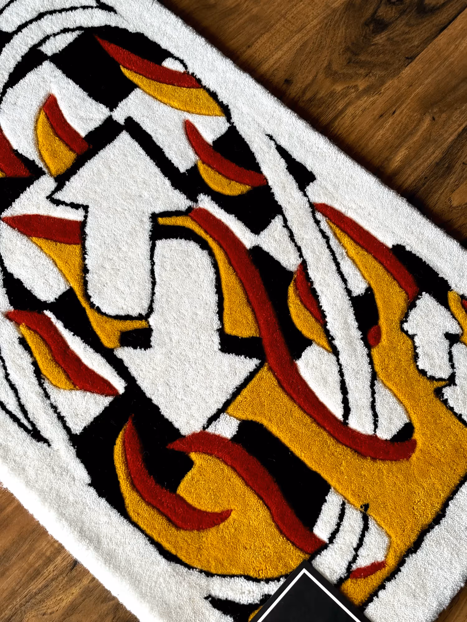 Uno Fire Card Hand Tufted Rug image 4