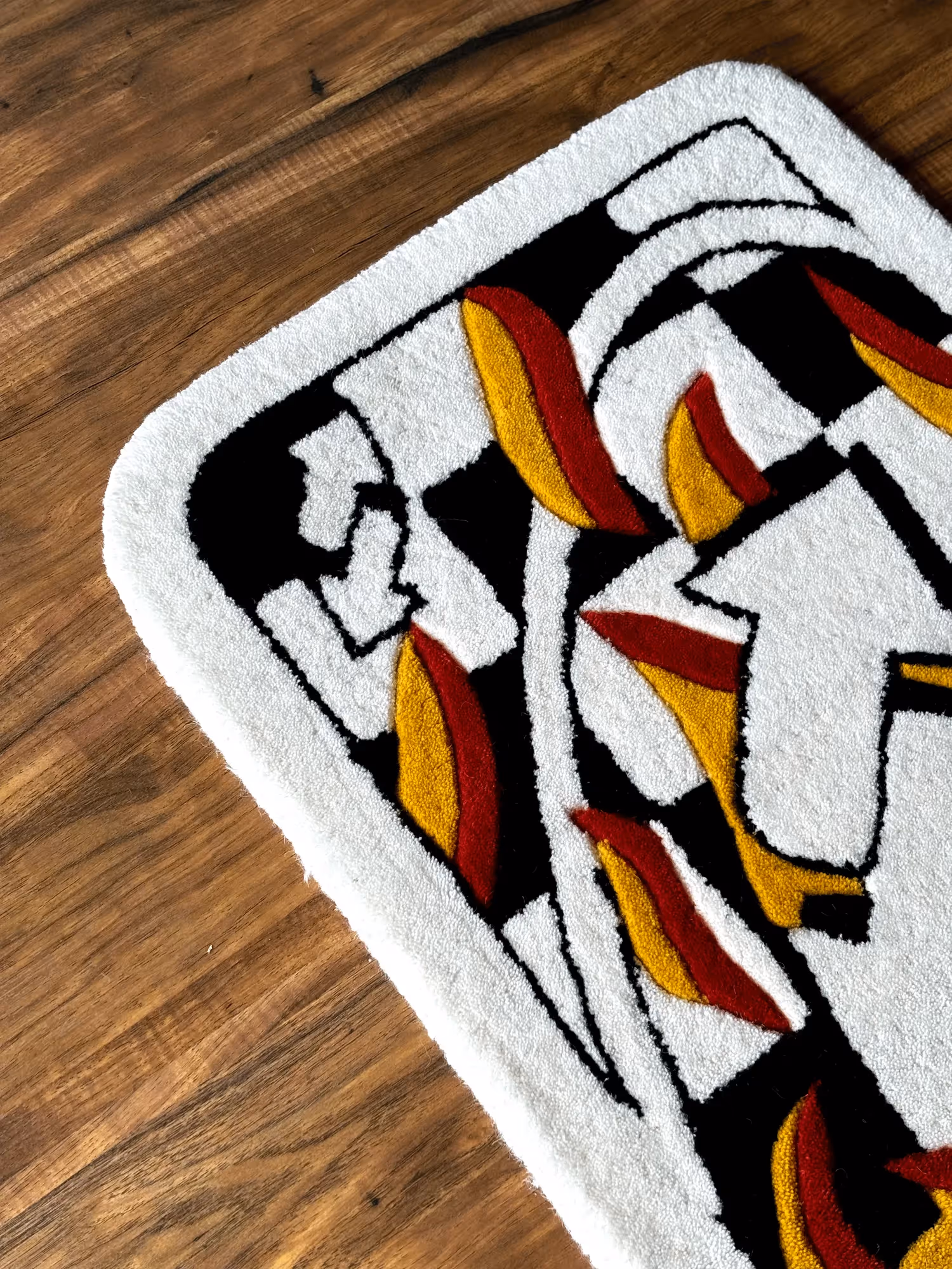 Uno Fire Card Hand Tufted Rug image 5