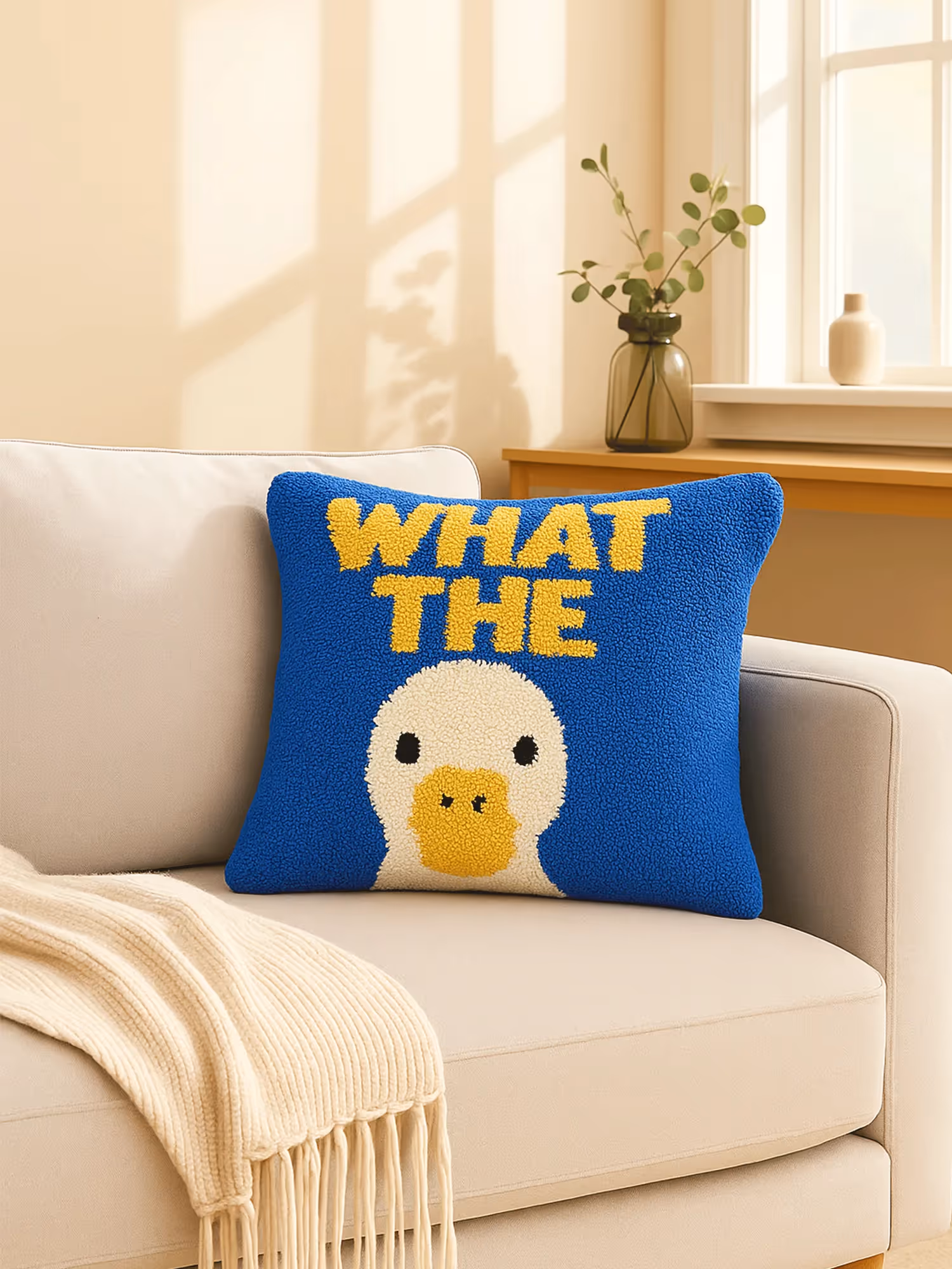 What The Duck Cushion Cover image 1