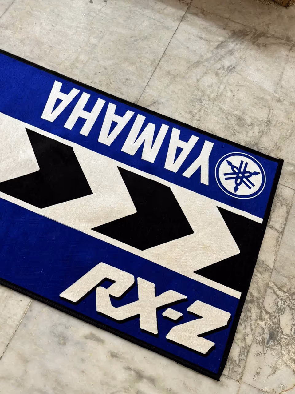 Yamaha Rz Blue Printed Rug  image 2