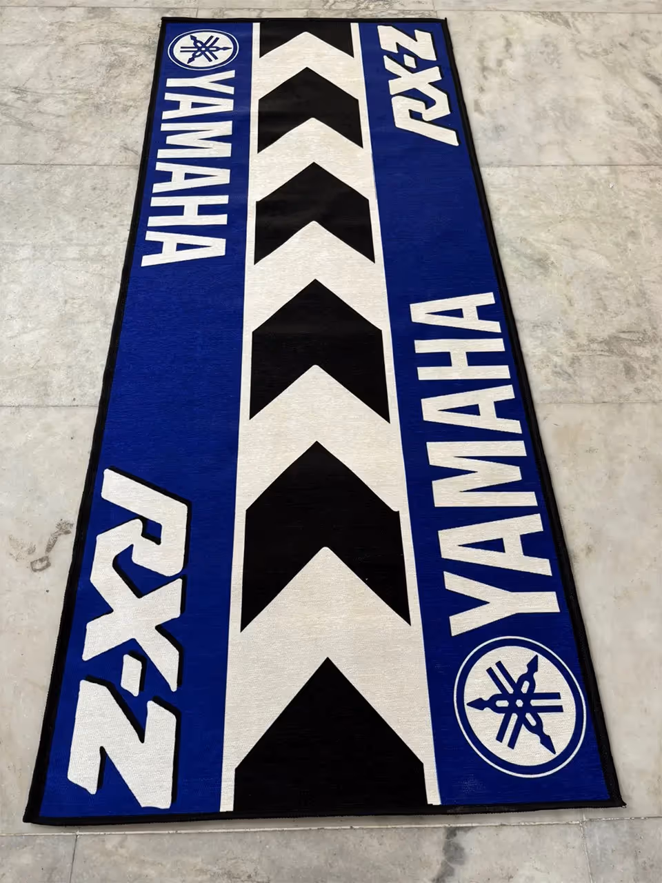 Yamaha Rz Blue Printed Rug  image 3
