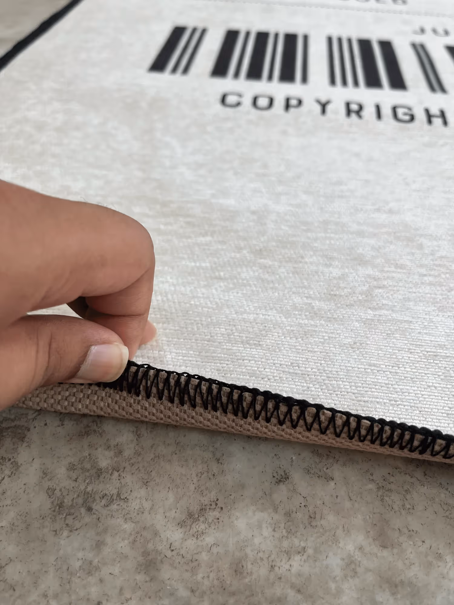 Yeezus Receipt Printed Rug image 3