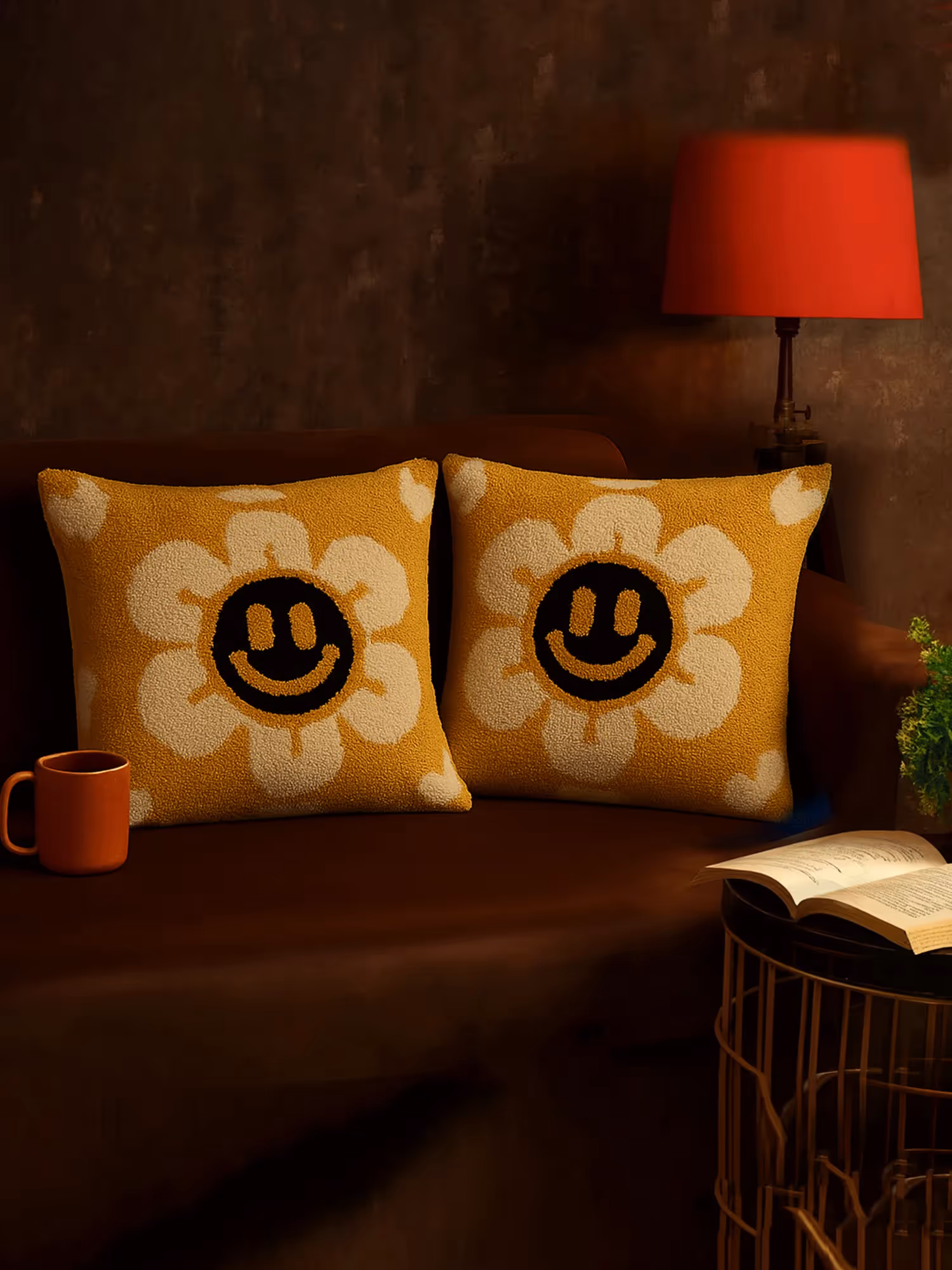 Yellow Flower Cushion Cover image 2