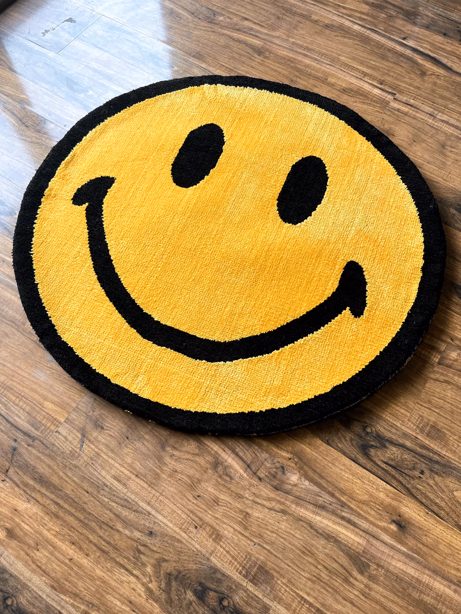 Yellow Smile Machine Tufted Rug image 1