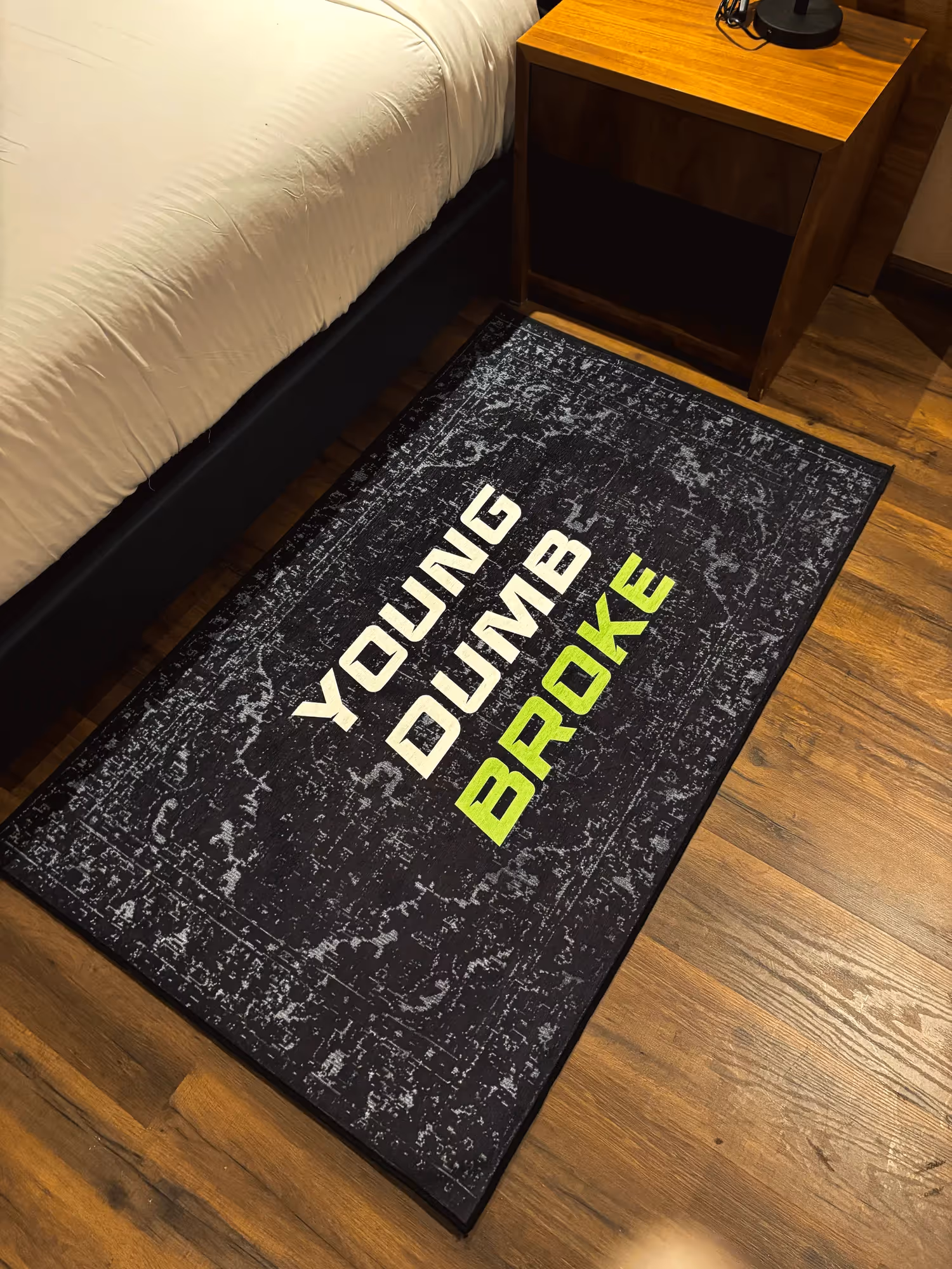 Young Dumb Broke Washable Rug image 1