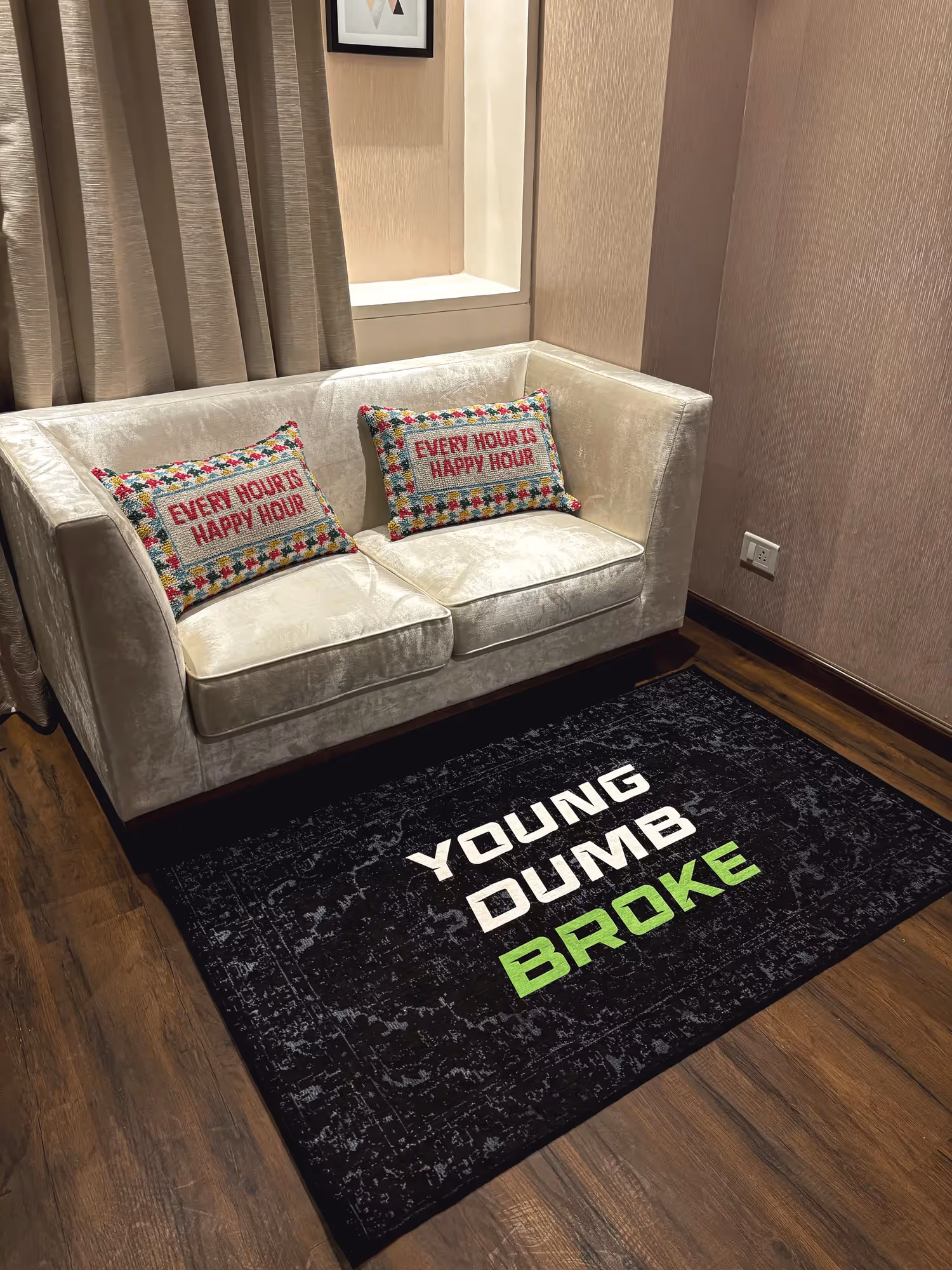 Young Dumb Broke Washable Rug image 2