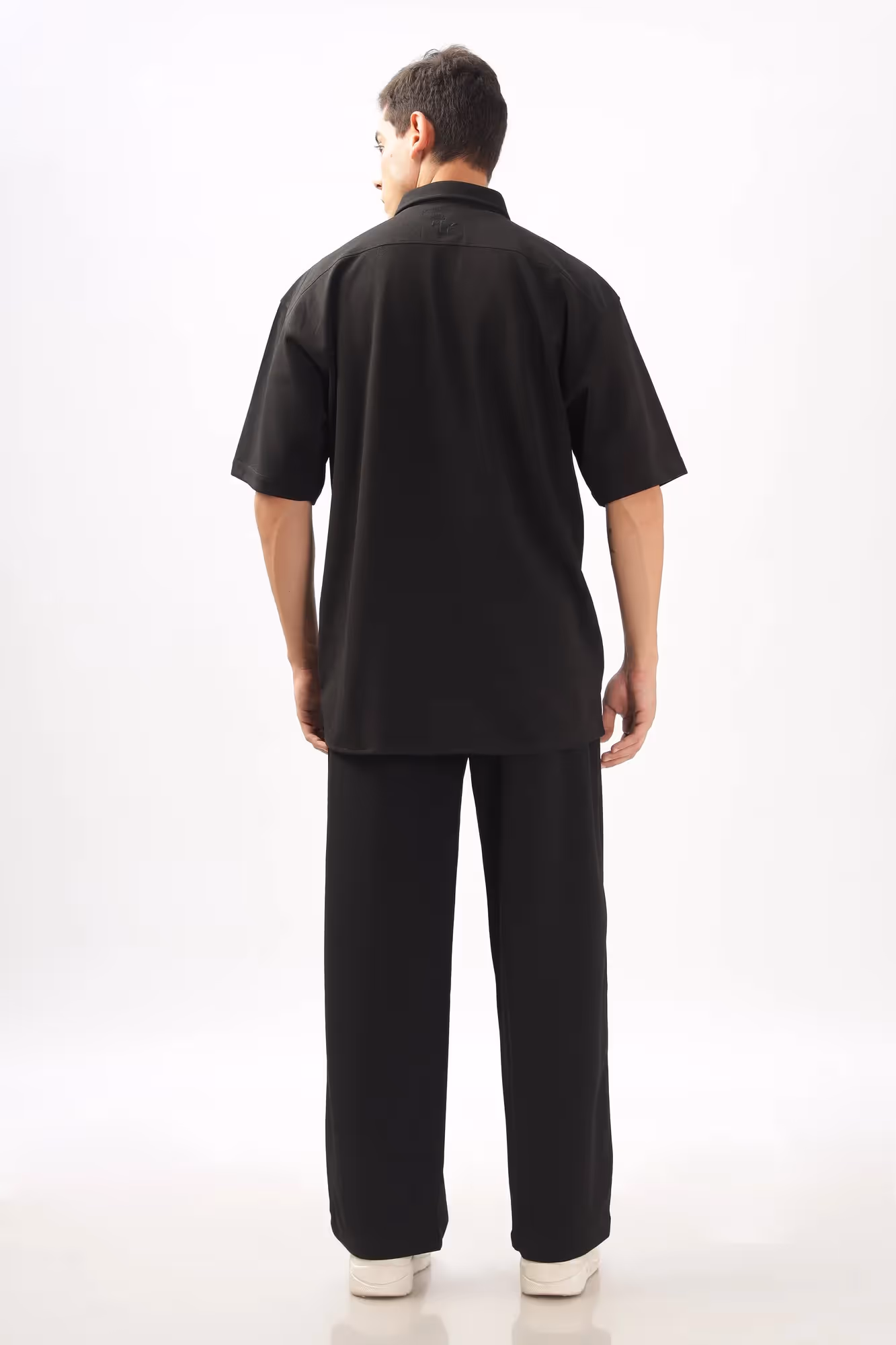 Solid Cotton Blend Oversized Co-ord Set Slate  image 4