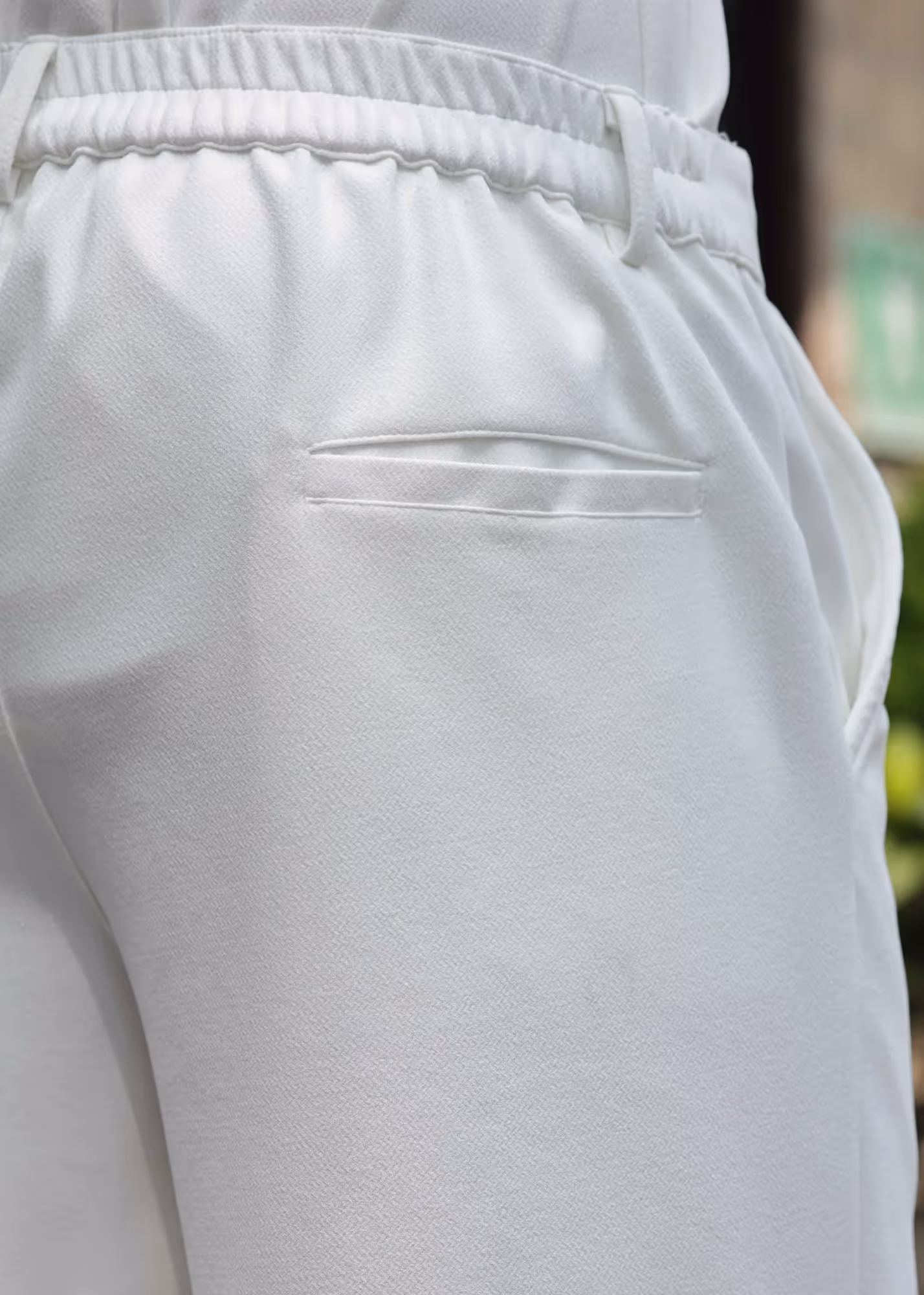 Solid Cotton Blend Oversized Shorts Frost image 5