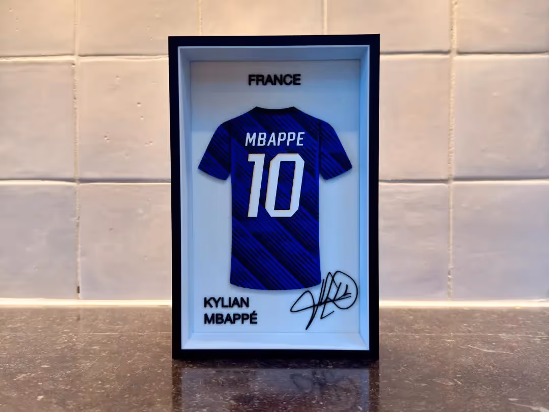 Kylian Mbappé France Jersey Frame  image 1