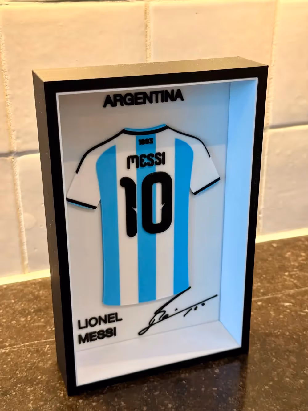Lionel Messi 2026 World Cup Jersey Frame  image 2