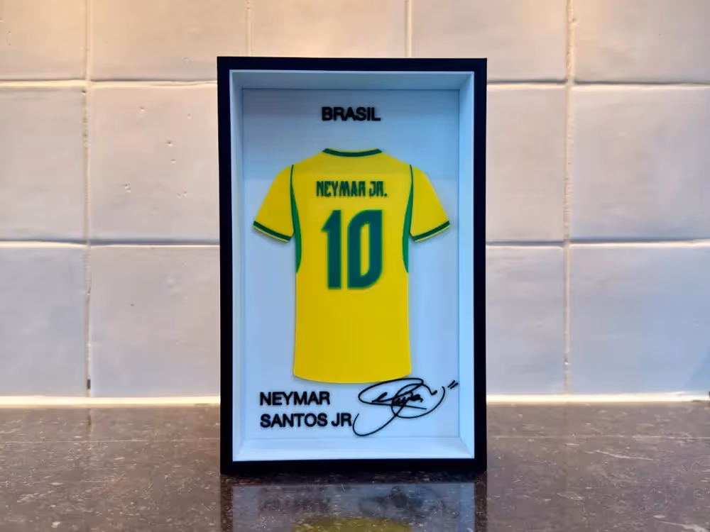Neymar Santos Júnior Brazil Jersey Frame 2026 WC  image 1