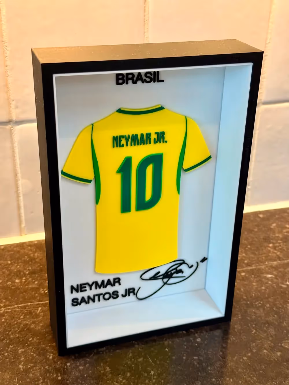 Neymar Santos Júnior Brazil Jersey Frame 2026 WC  image 2