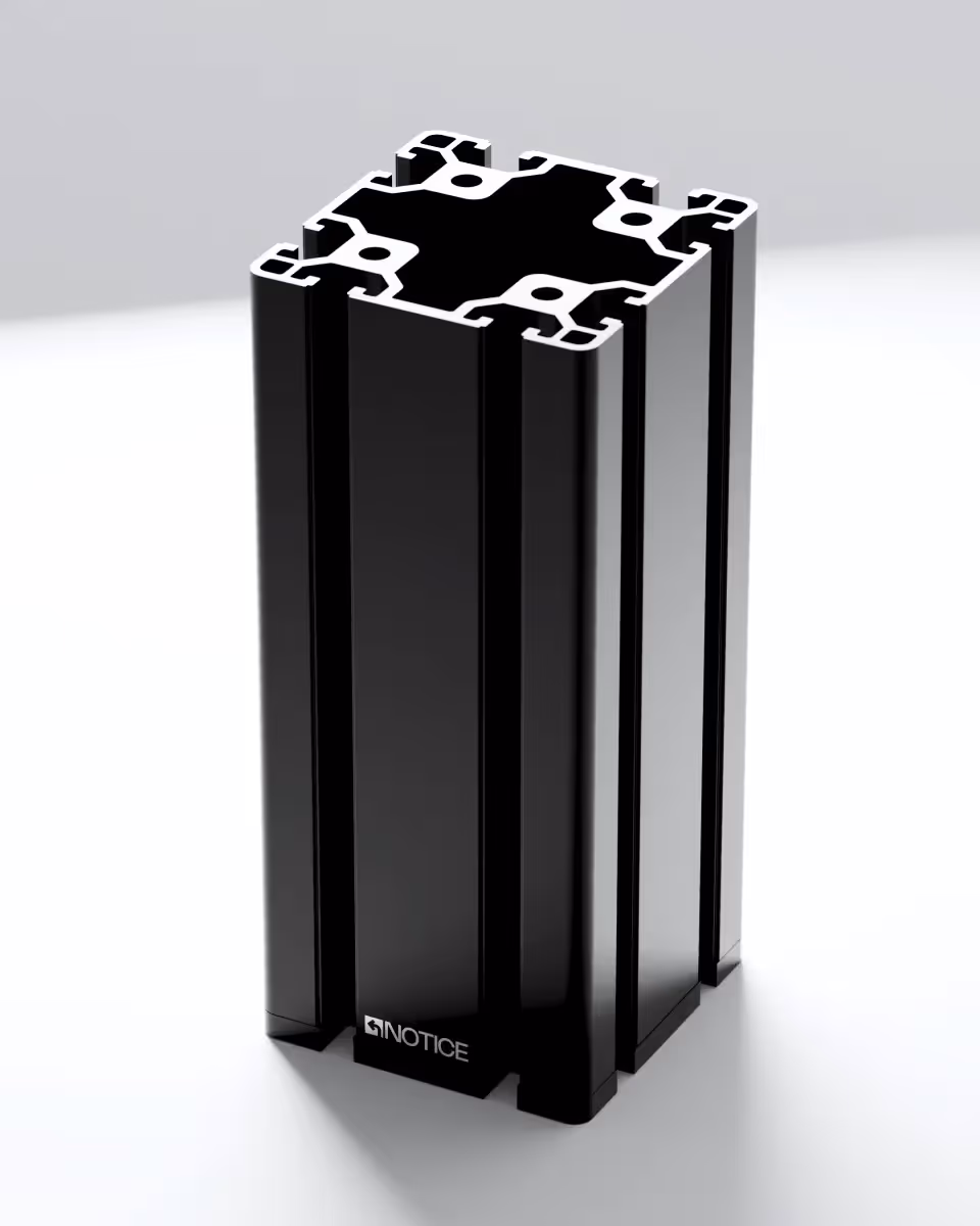Extrusion Vase Black image 1