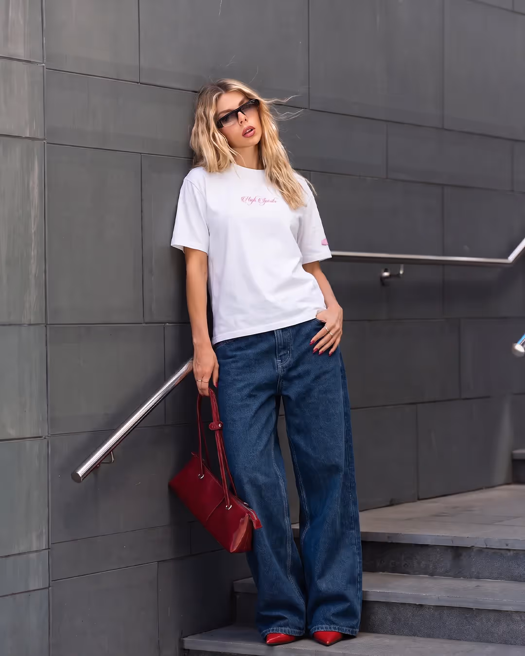 Absolute Baddie Boxy-Fit White T-shirt  image 3