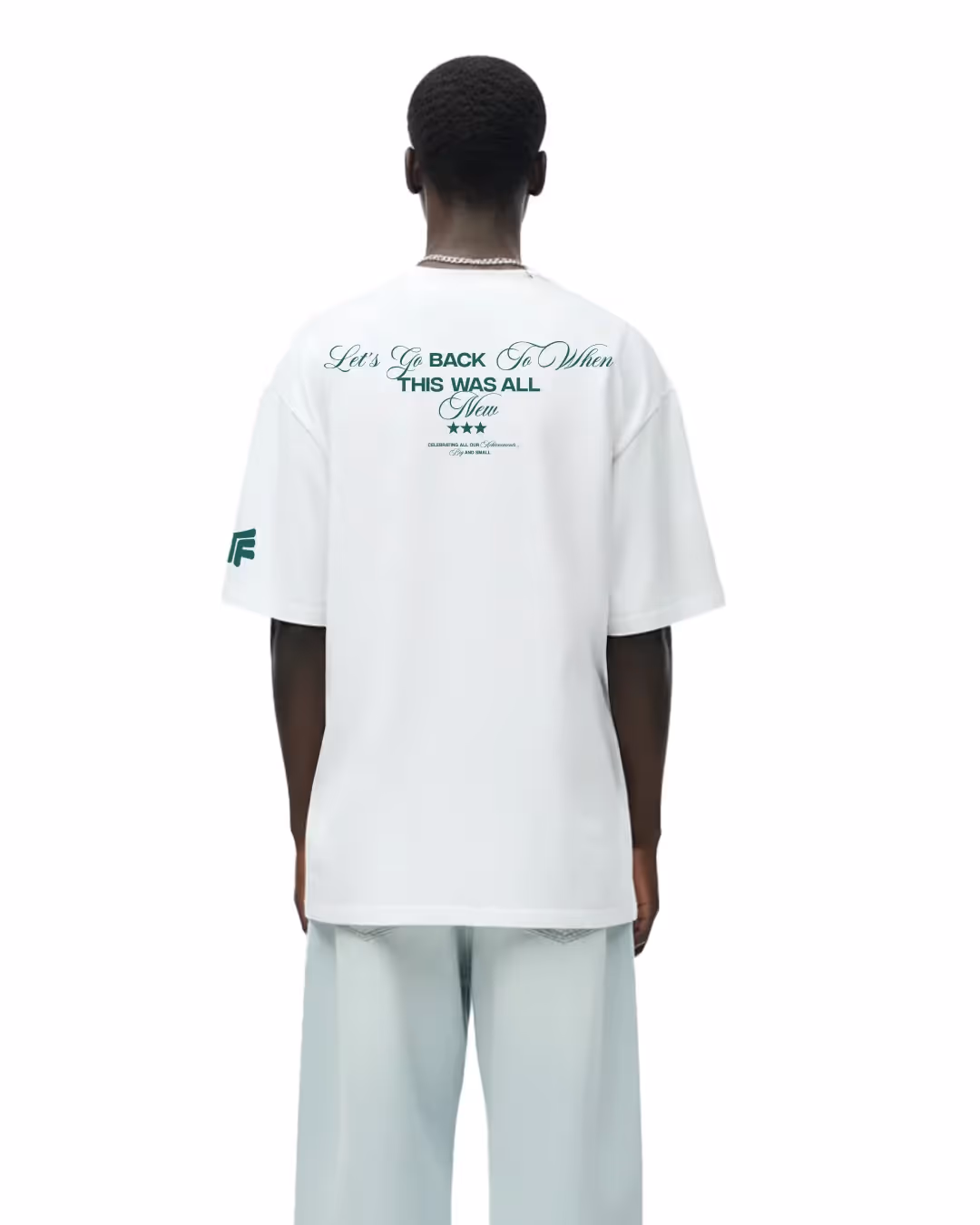 Achievement Oversized White T-shirt image 1
