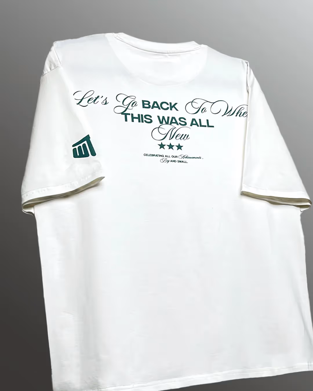 Achievement Oversized White T-shirt  image 3