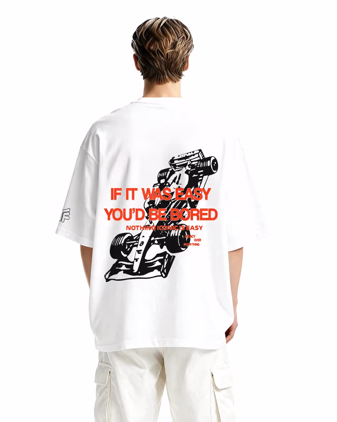 Ain't Easy Heavyweight White T-shirt image 1
