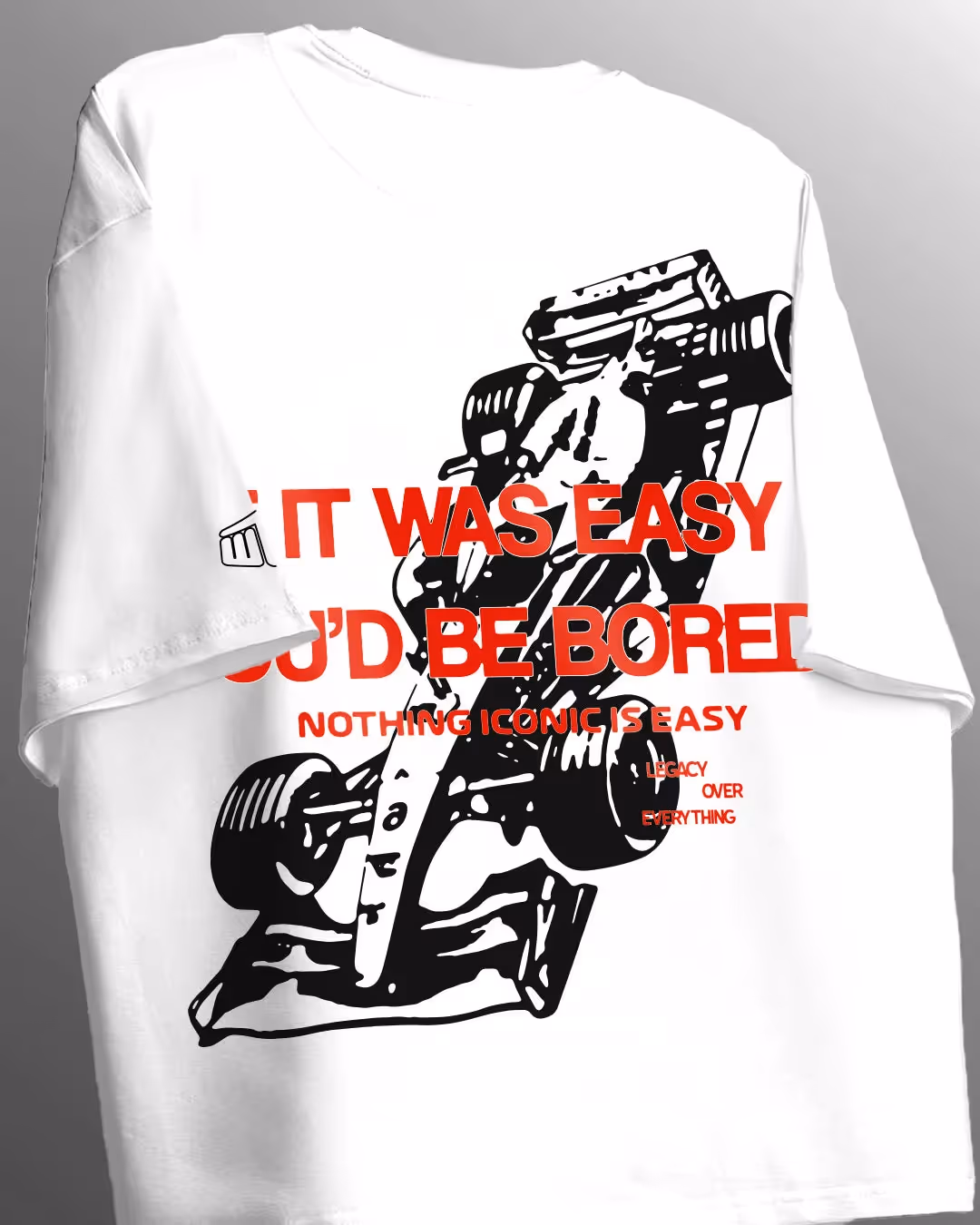 Ain't Easy Heavyweight White T-shirt image 3