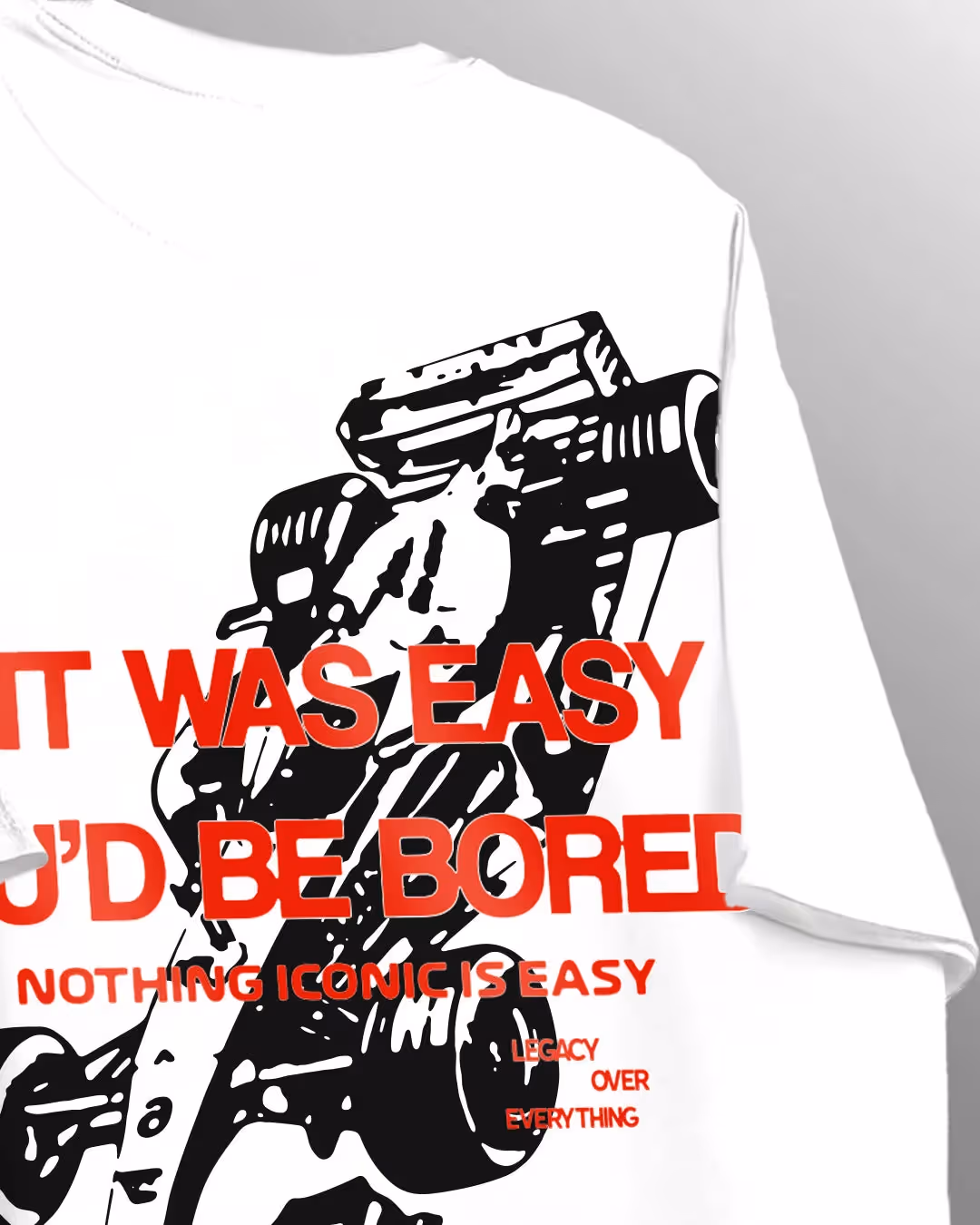 Ain't Easy Heavyweight White T-shirt image 6