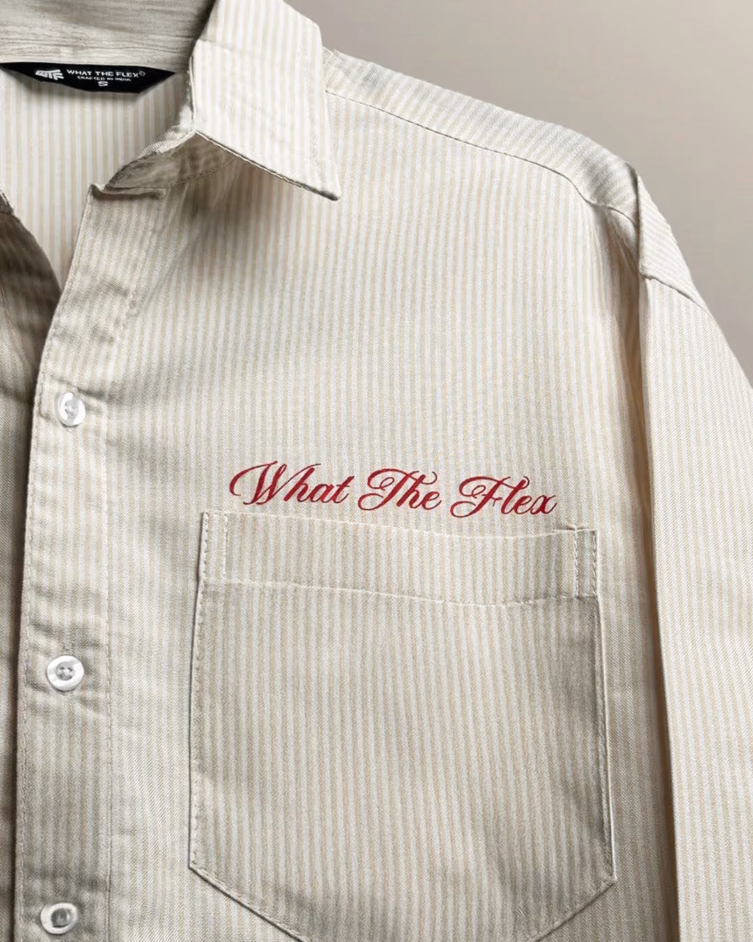 Alive Beige Striped Shirt image 10