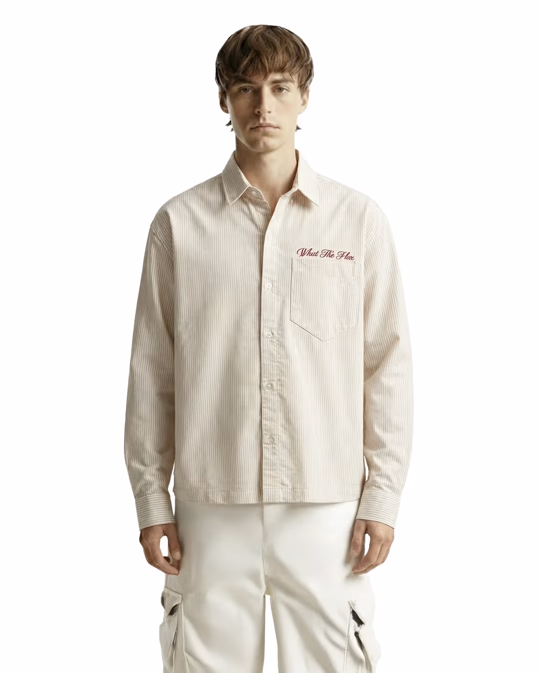 Alive Beige Striped Shirt image 2