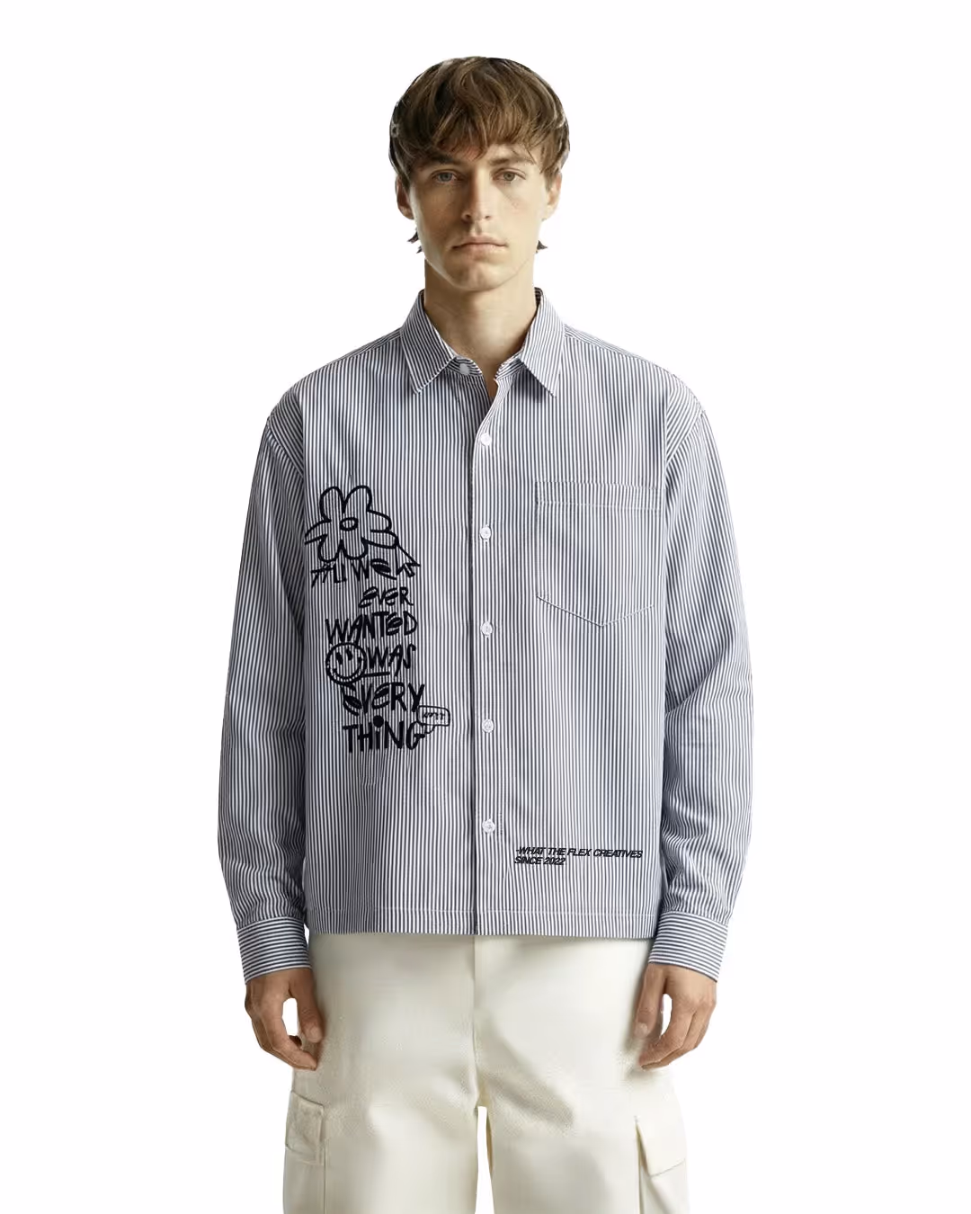 All Things Black Striped Shirt image 1